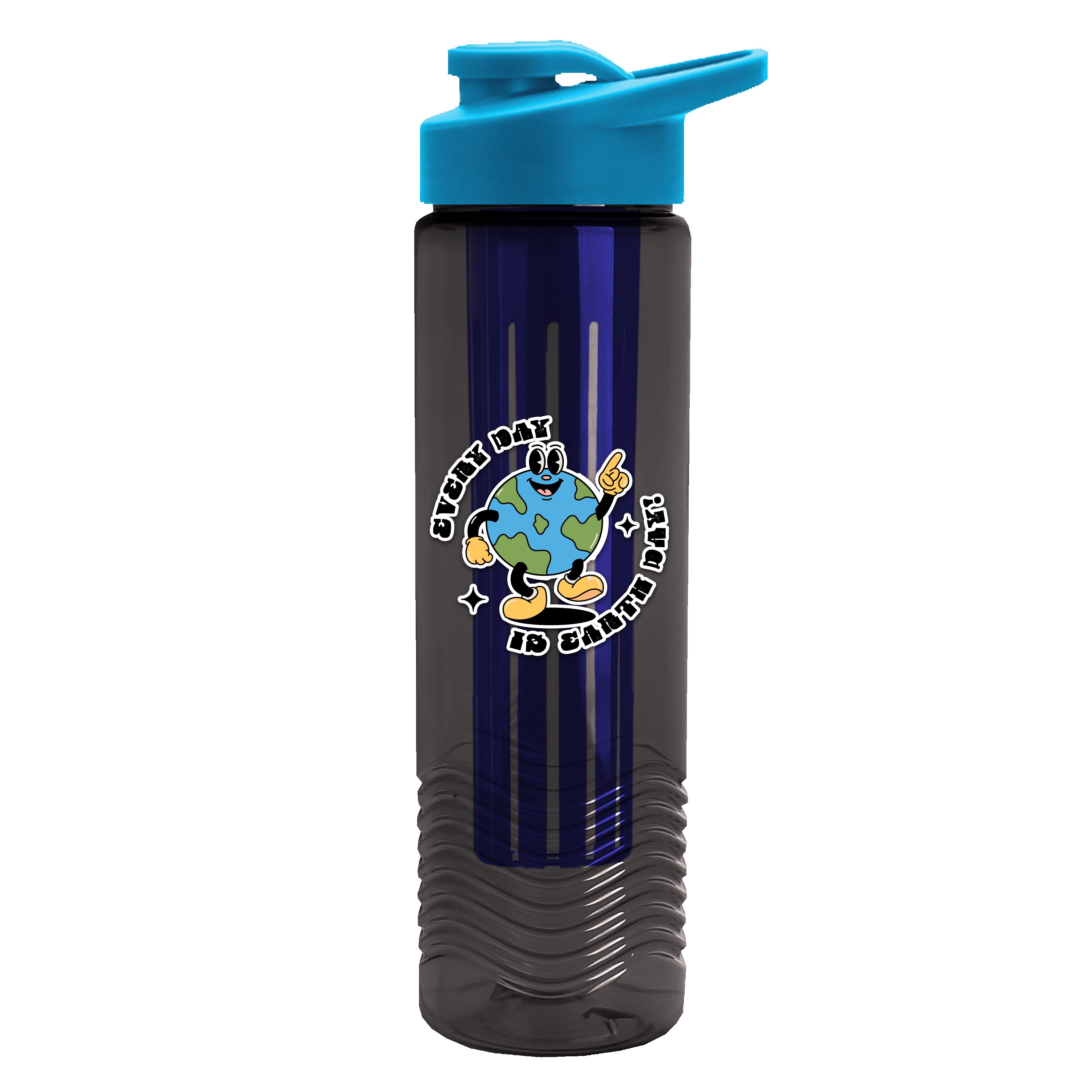 Garyline® Wave Tritan® Bottle with Drink-Thru Lid and Infuser - 24 oz. 2