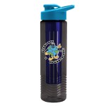 Garyline® Wave Tritan® Bottle with Drink-Thru Lid and Infuser - 24 oz. - TRB24DIX_smoke_bottle_cyan_lid_blue_infuser_full.png Garyline® Wave Tritan® Bottle with Drink-Thru Lid and Infuser - 24 oz. - TRB24DIX_smoke_bottle_cyan_lid_blue_infuser_full.png
