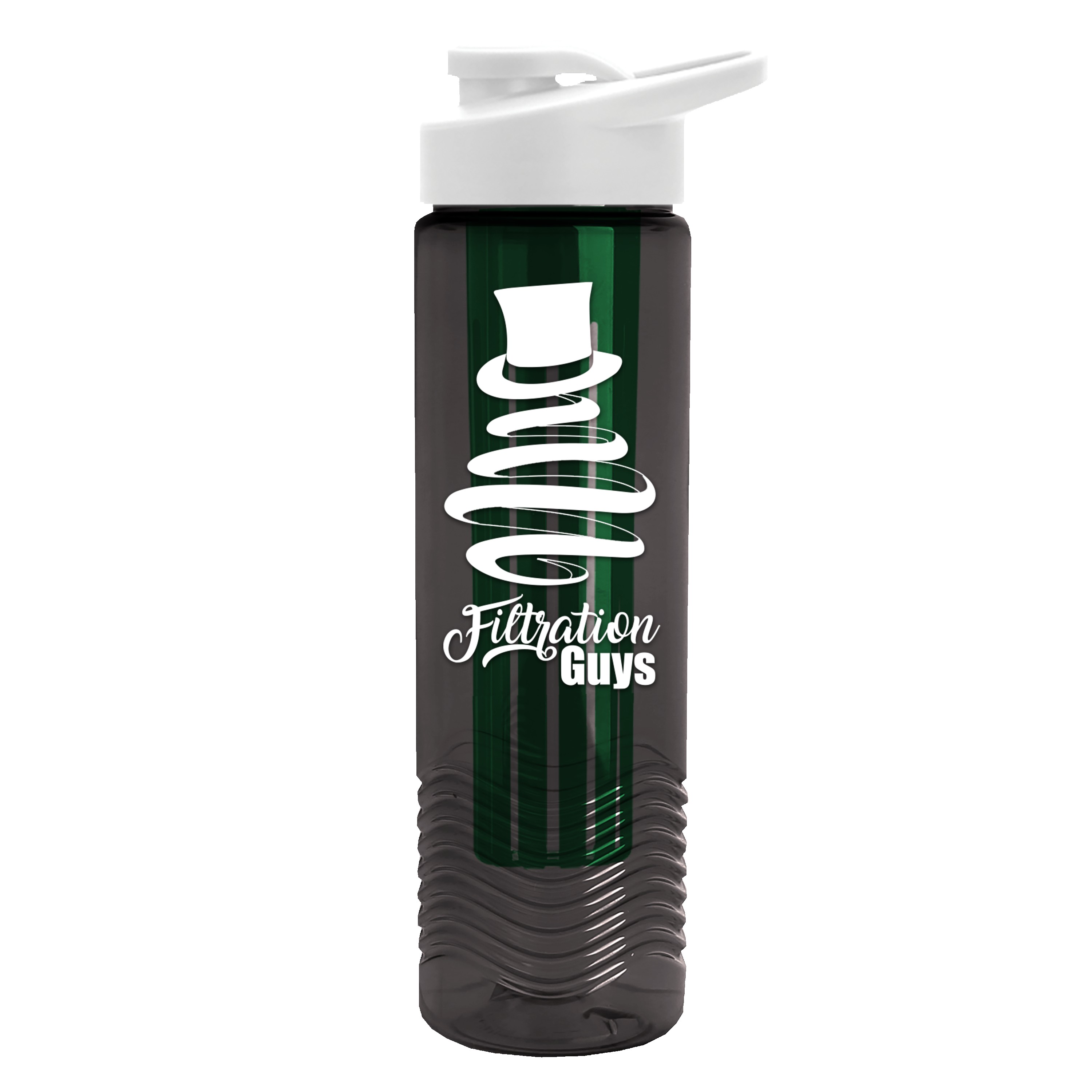 Garyline® Wave Tritan® Bottle with Drink-Thru Lid and Infuser - 24 oz. 2