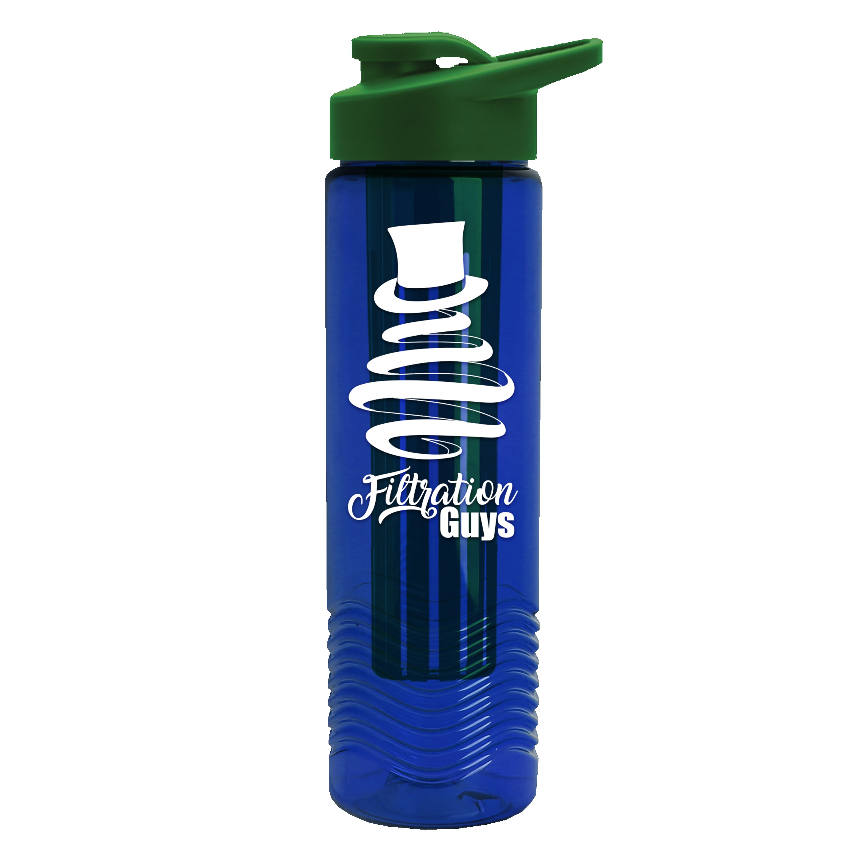 Garyline® Wave Tritan® Bottle with Drink-Thru Lid and Infuser - 24 oz. 2