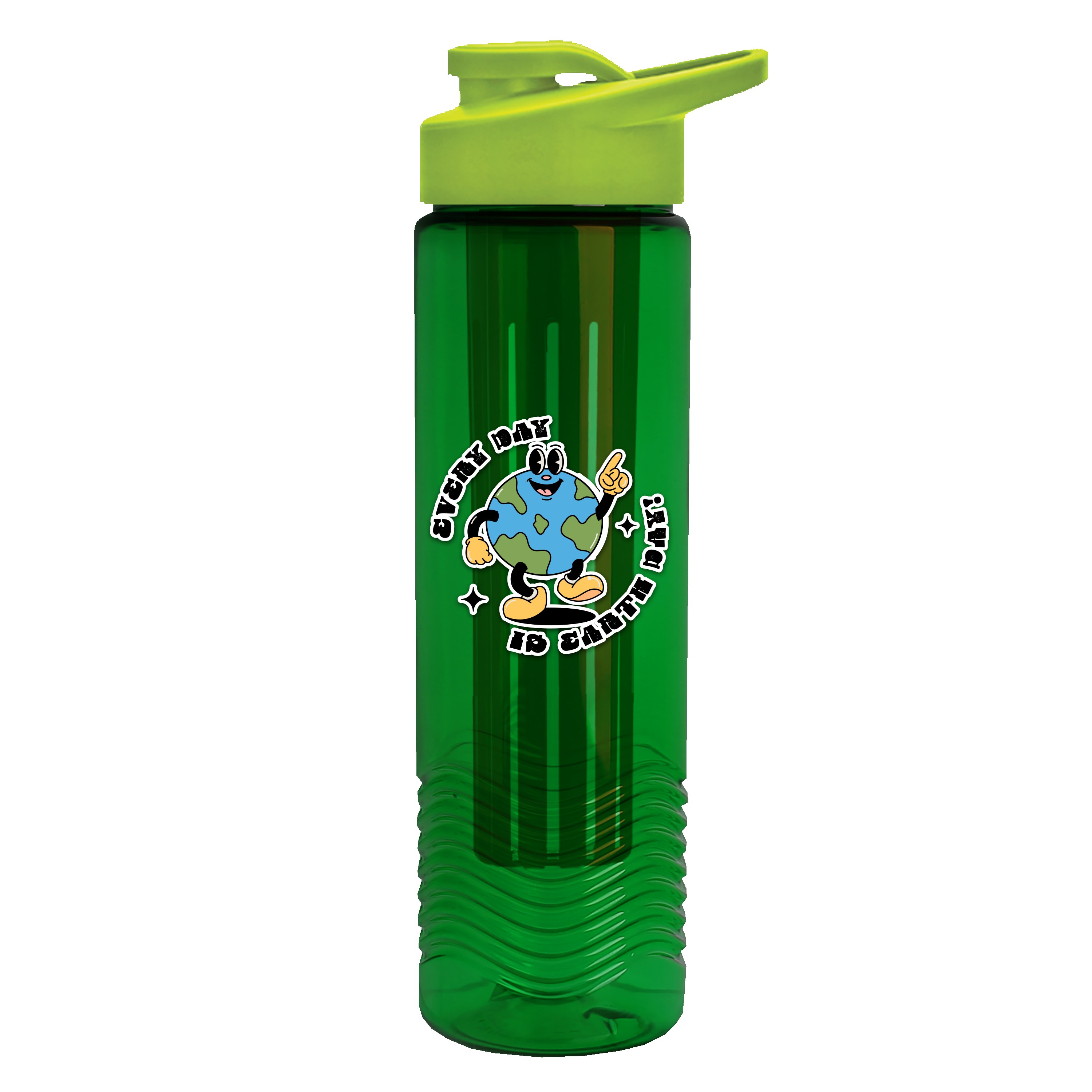 Garyline® Wave Tritan® Bottle with Drink-Thru Lid and Infuser - 24 oz. 2