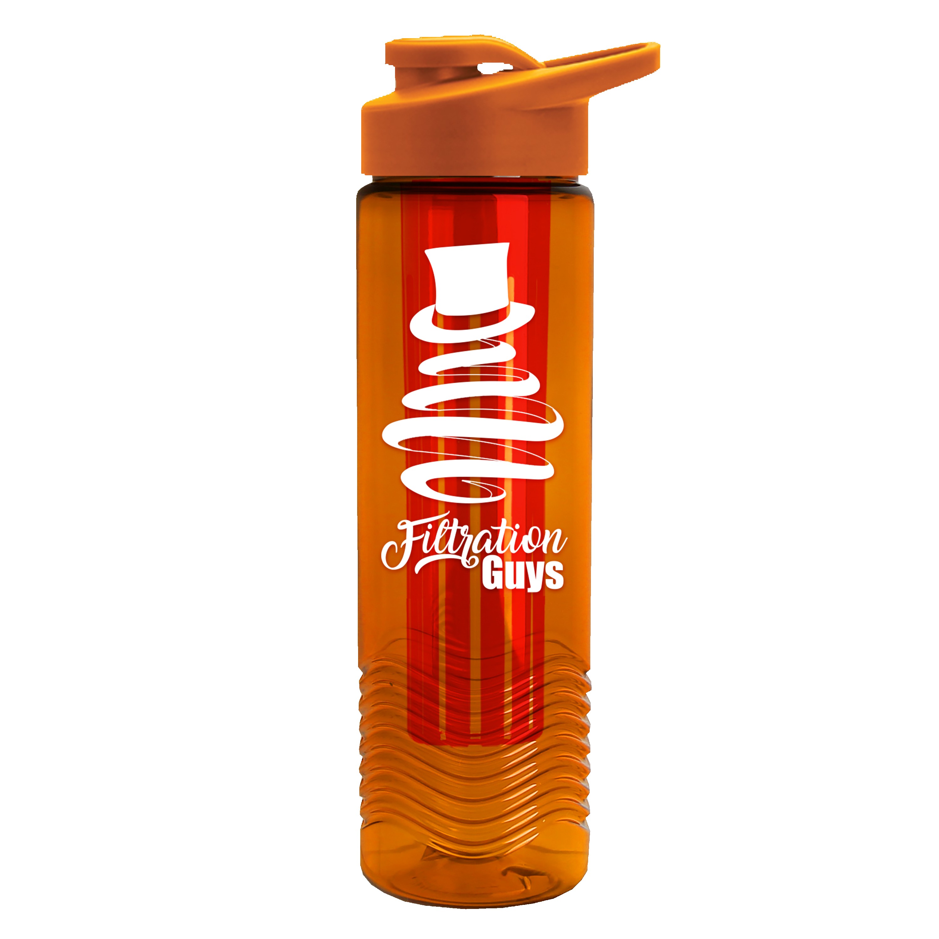 Garyline® Wave Tritan® Bottle with Drink-Thru Lid and Infuser - 24 oz. 2