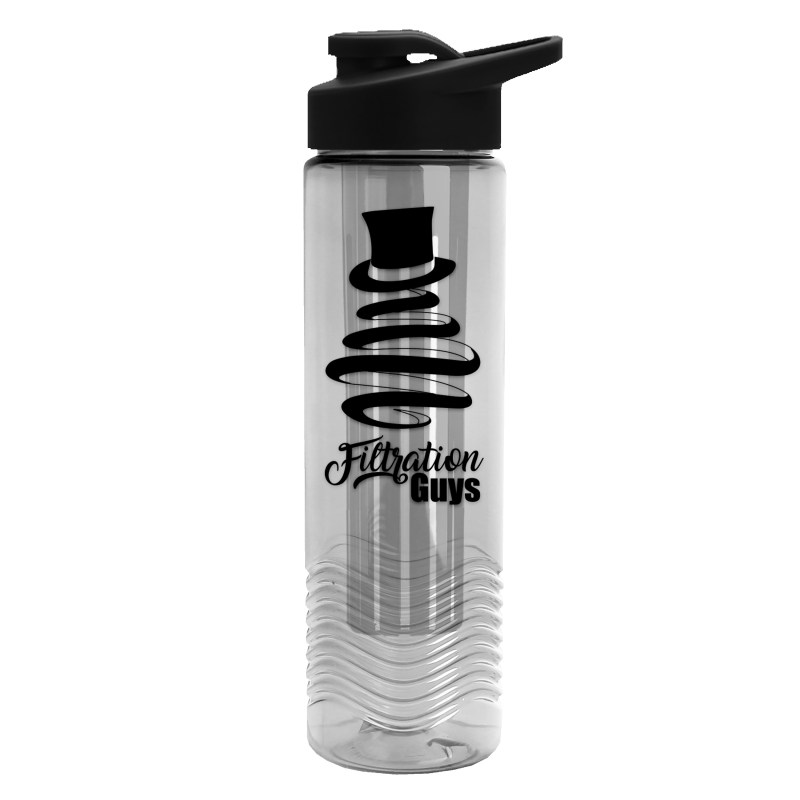 Garyline® Wave Tritan® Bottle with Drink-Thru Lid and Infuser - 24 oz. 2 Garyline® Wave Tritan® Bottle with Drink-Thru Lid and Infuser - 24 oz. 2