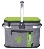 Koozie® Collapsible Picnic Basket - 26247 lime image Koozie® Collapsible Picnic Basket - 26247 lime image