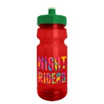 Garyline® Trainer RPET Bottle with Push-Pull Lid - 24 oz. - RP124_translucentred_bottle_green_lid_full.png Garyline® Trainer RPET Bottle with Push-Pull Lid - 24 oz. - RP124_translucentred_bottle_green_lid_full.png
