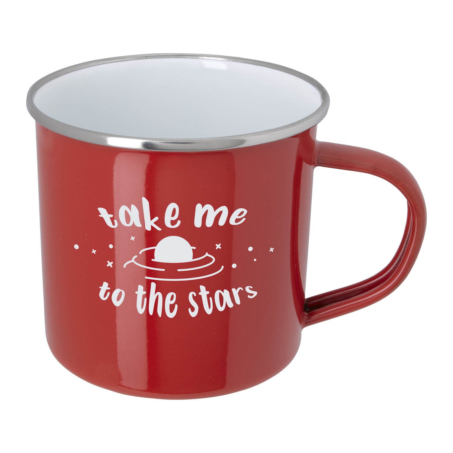 11.8 oz. Enamel Mug with Stainless Steel Rim with Steel Coating 2