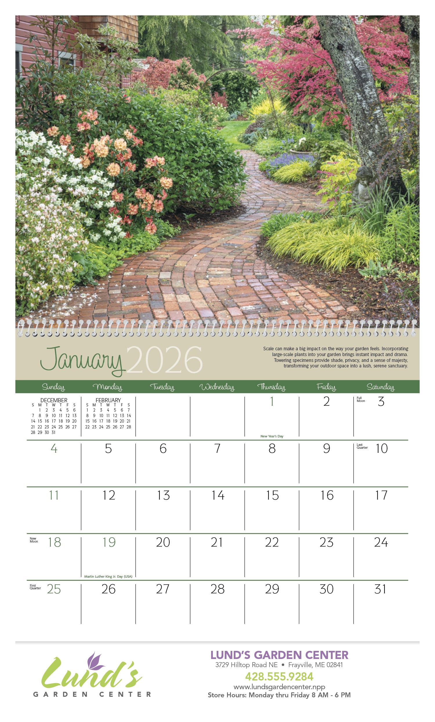 Triumph® Calendars Gardens Calendar 2
