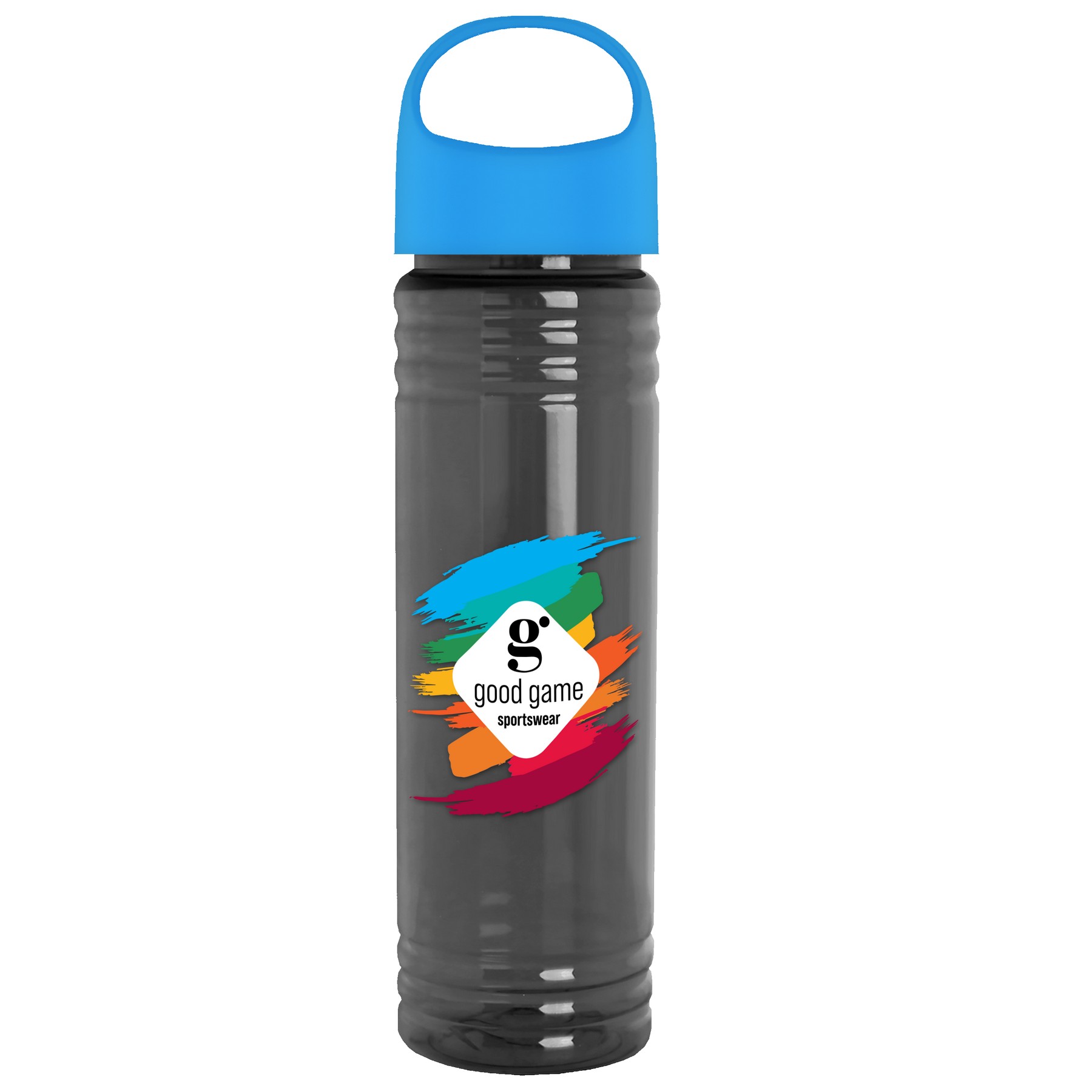 Garyline® Slim Fit RPET Bottle with Oval Crest Lid - 24 oz. 2