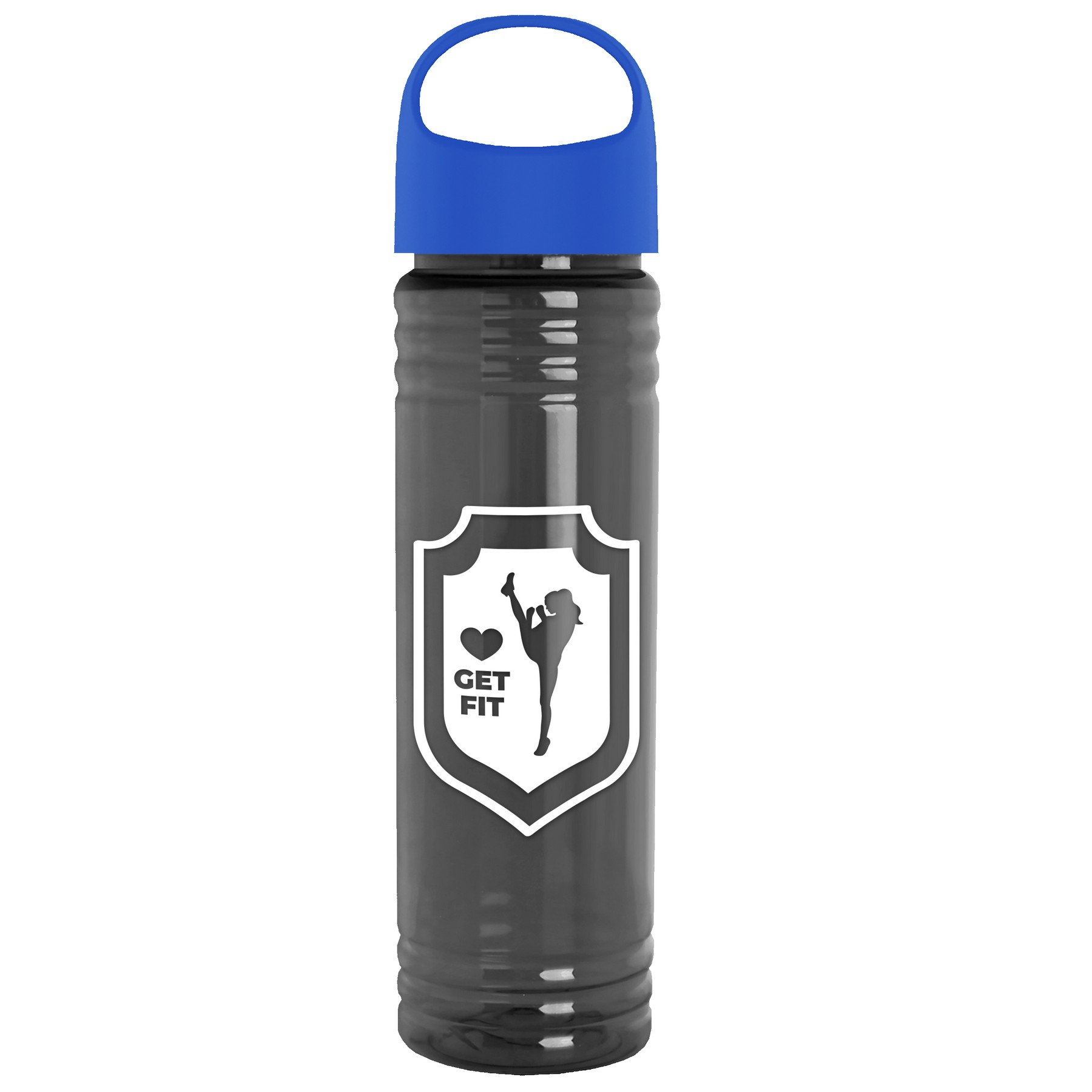 Garyline® Slim Fit RPET Bottle with Oval Crest Lid - 24 oz. 2