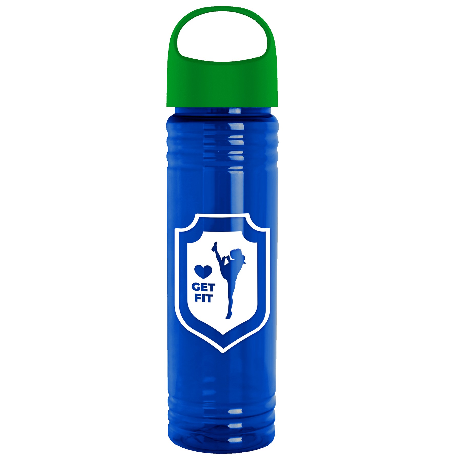 Garyline® Slim Fit RPET Bottle with Oval Crest Lid - 24 oz. 2