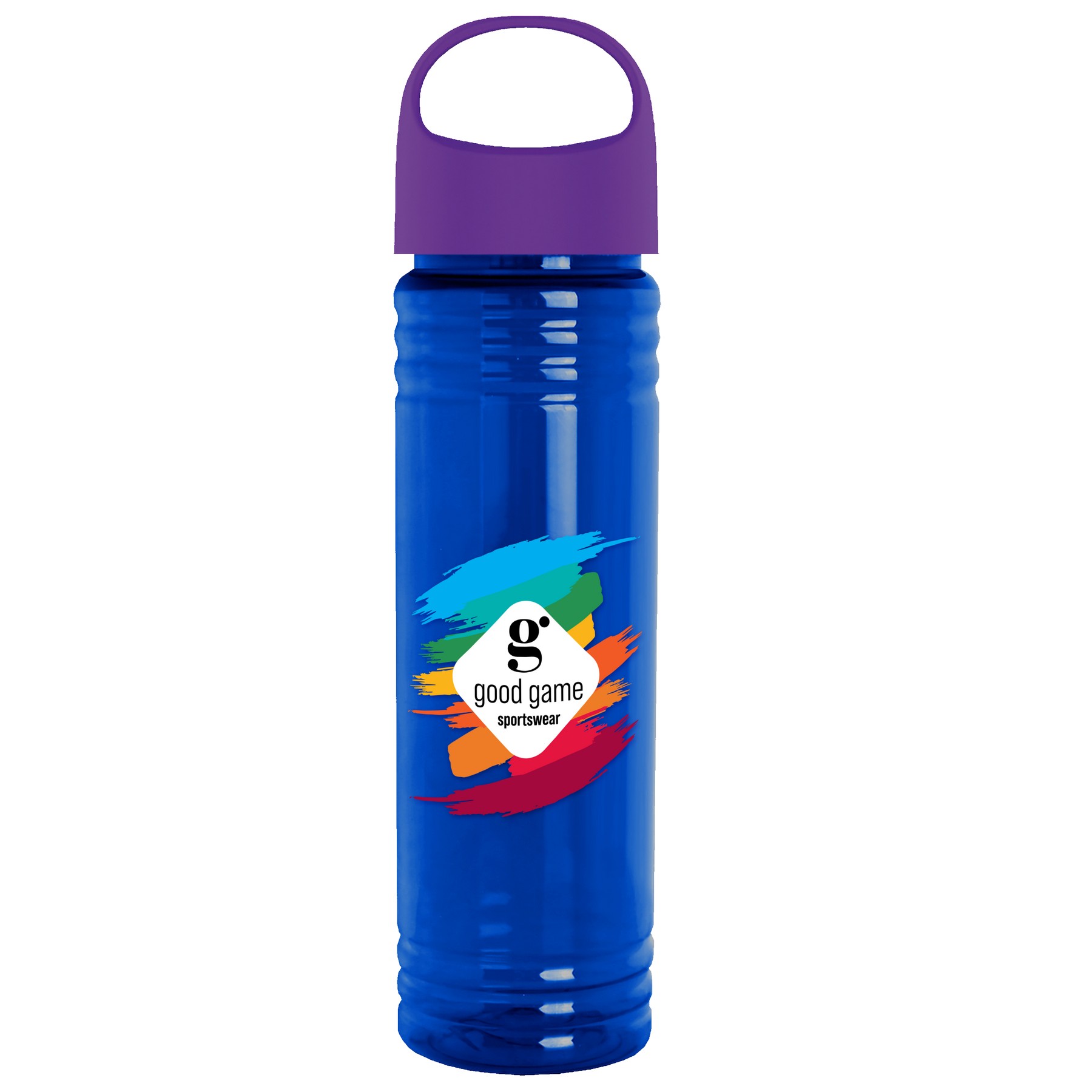 Garyline® Slim Fit RPET Bottle with Oval Crest Lid - 24 oz. 2