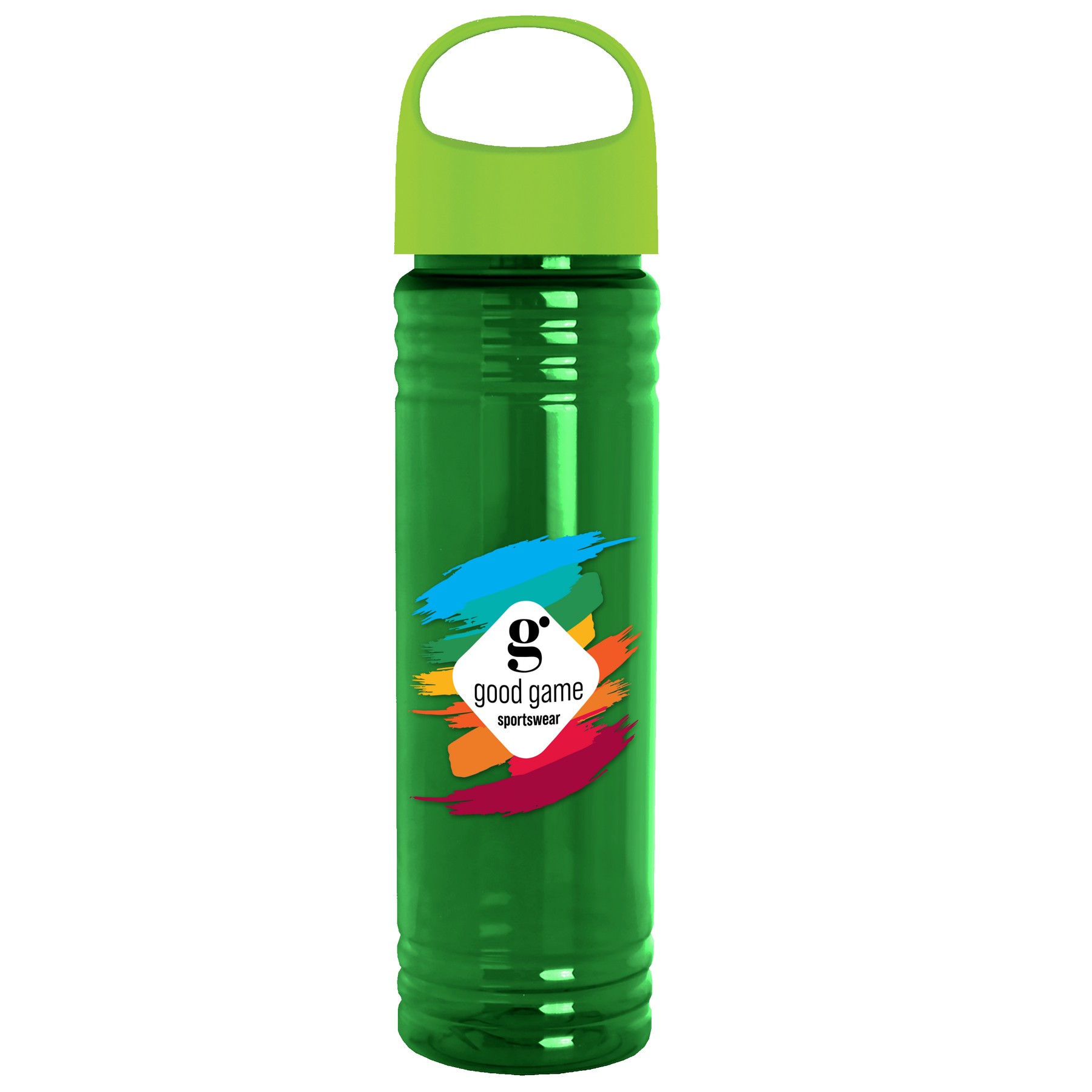 Garyline® Slim Fit RPET Bottle with Oval Crest Lid - 24 oz. 2