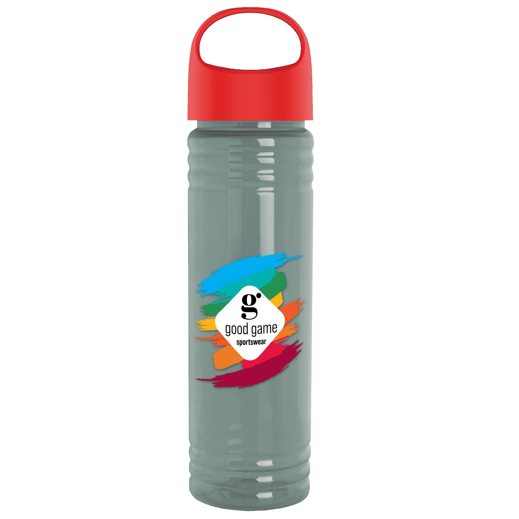 Garyline® Slim Fit RPET Bottle with Oval Crest Lid - 24 oz. 2