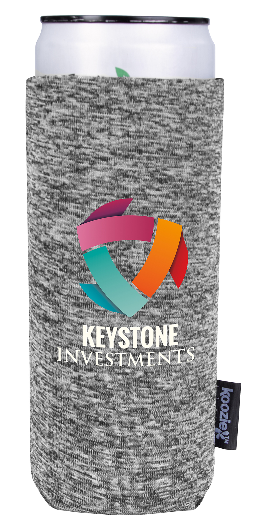 Koozie® Heather Collapsible Slim Can Cooler 2