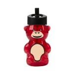 Garyline® Cubbie RPET Bottle with Flip-Straw Lid - 20 oz. - 46524H_translucentred_bottle_black_lid_frost_straw_monkey.png Garyline® Cubbie RPET Bottle with Flip-Straw Lid - 20 oz. - 46524H_translucentred_bottle_black_lid_frost_straw_monkey.png