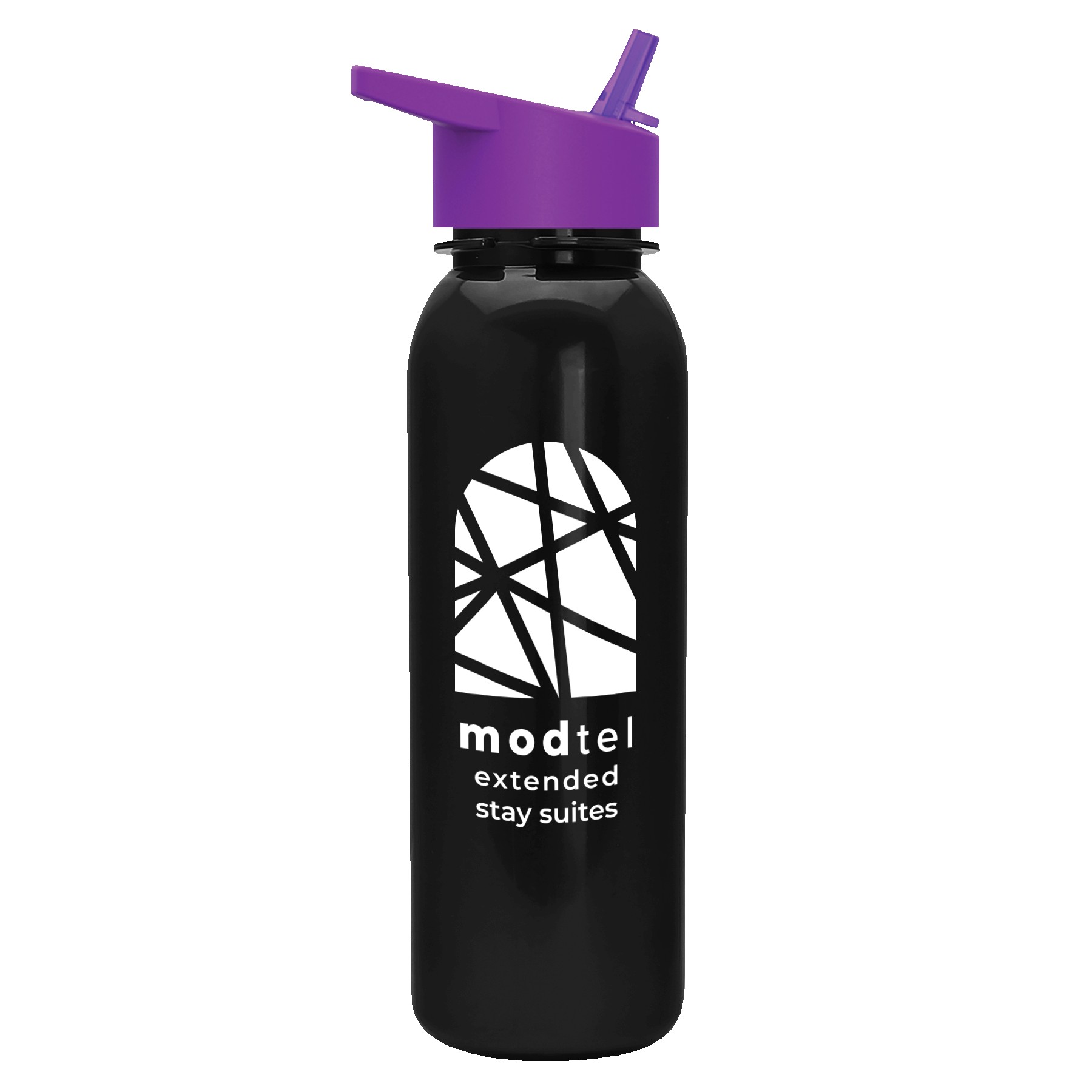 Garyline® Terrain Metallike Bottle with Flip-Straw Lid - 24 oz. 2