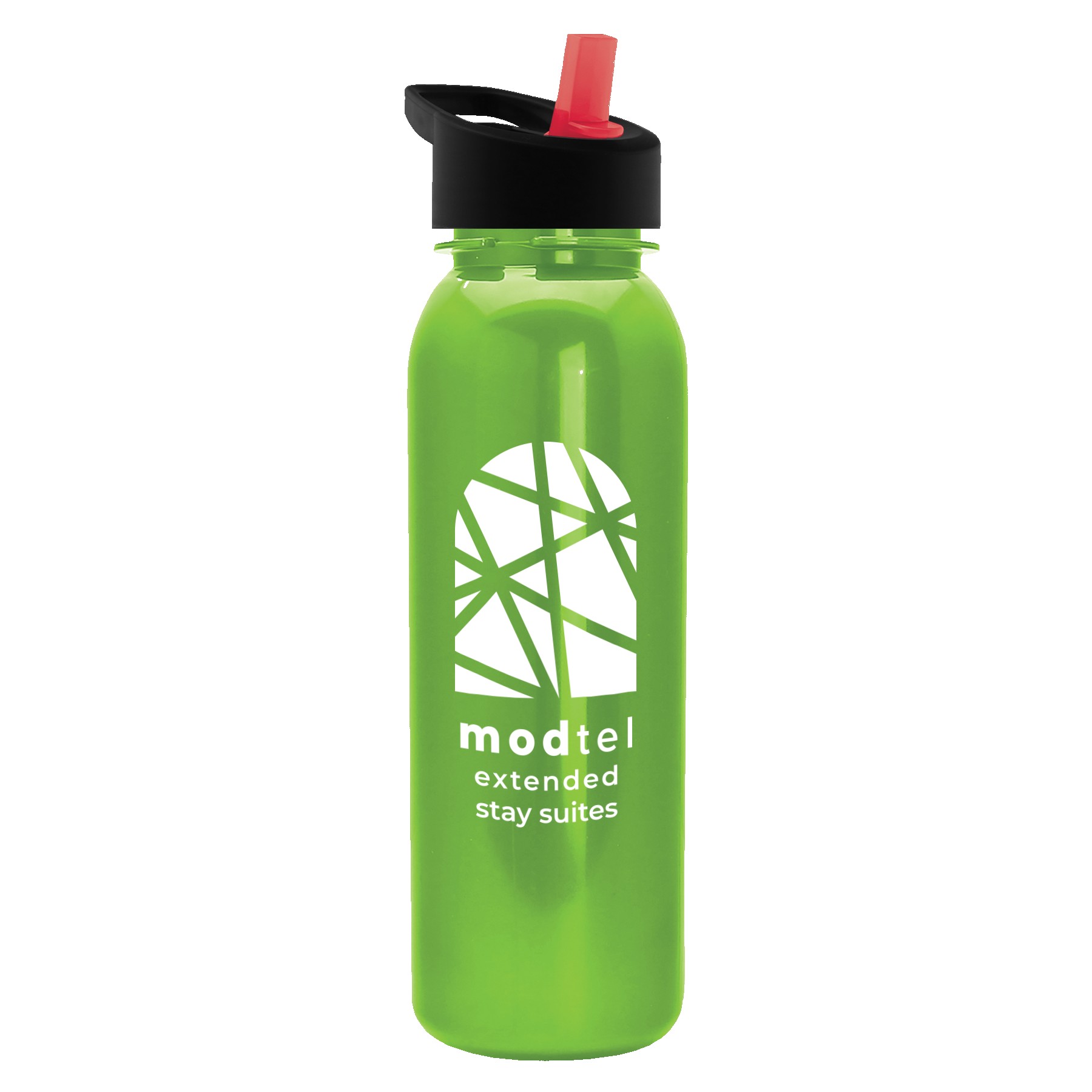 Garyline® Terrain Metallike Bottle with Flip-Straw Lid - 24 oz. 2