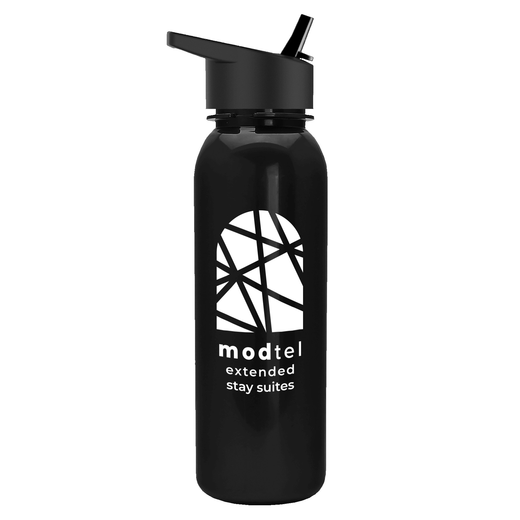 Garyline® Terrain Metallike Bottle with Flip-Straw Lid - 24 oz. 2