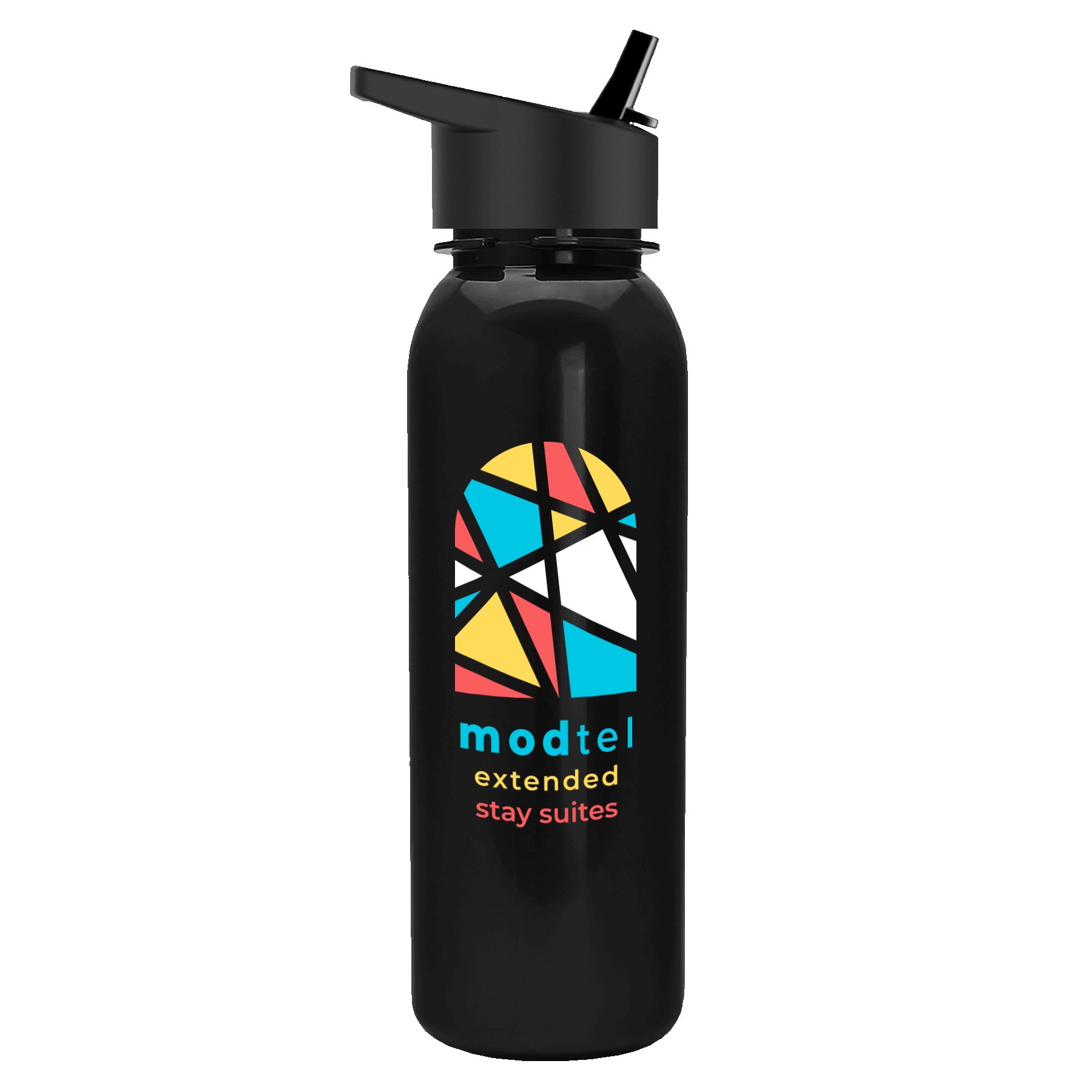 Garyline® Terrain Metallike Bottle with Flip-Straw Lid - 24 oz. 2