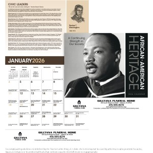 Triumph® Calendars African-American Heritage: Dr. Martin Luther King, Jr. Calendar 2 Triumph® Calendars African-American Heritage: Dr. Martin Luther King, Jr. Calendar 2