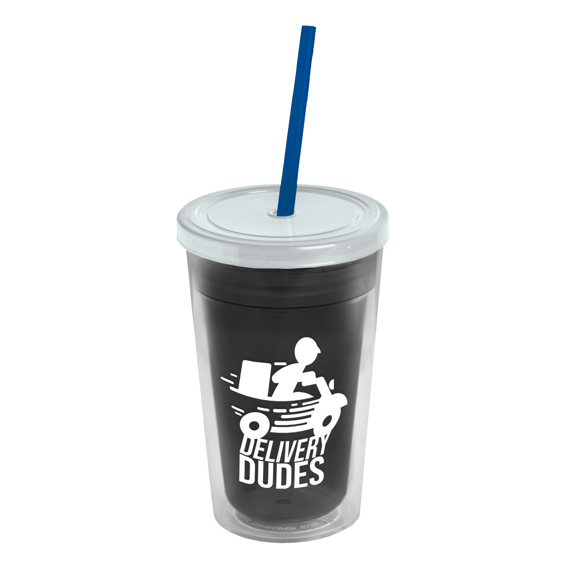 Garyline® Transparent Tumbler with Straw Lid - 16 oz. 2