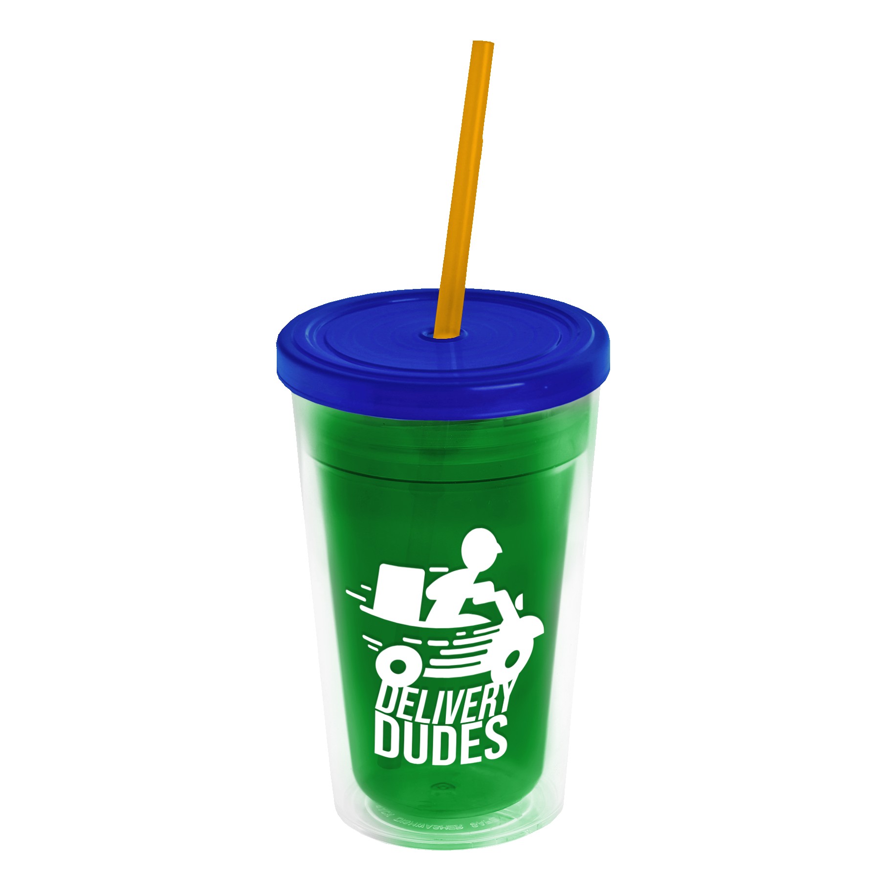 Garyline® Transparent Tumbler with Straw Lid - 16 oz. 2