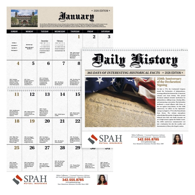 Good Value™ Daily History Spiral Calendar 2 Good Value™ Daily History Spiral Calendar 2
