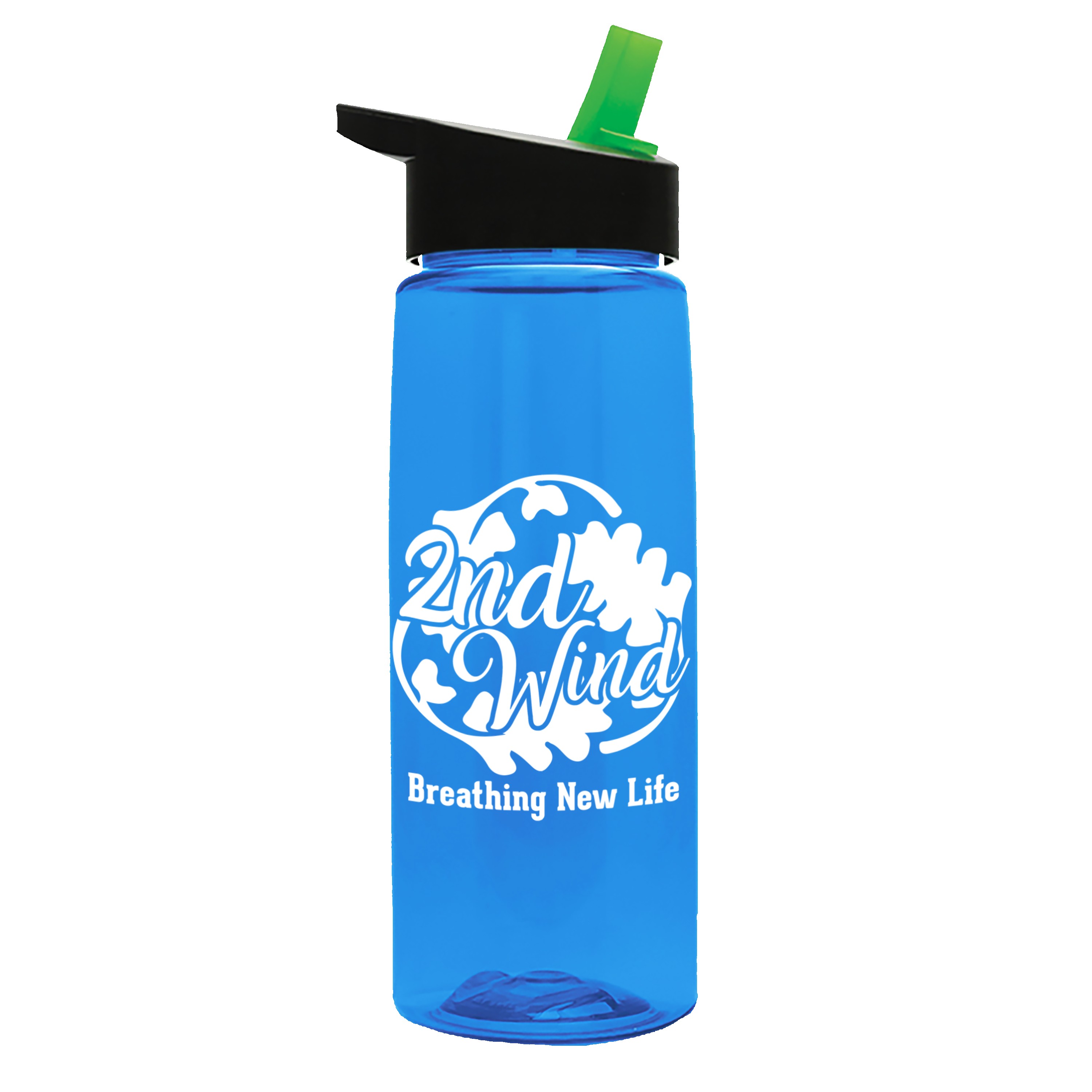 Garyline® Flair Tritan® Renew Bottle with Flip-Straw Lid - 26 oz. 2