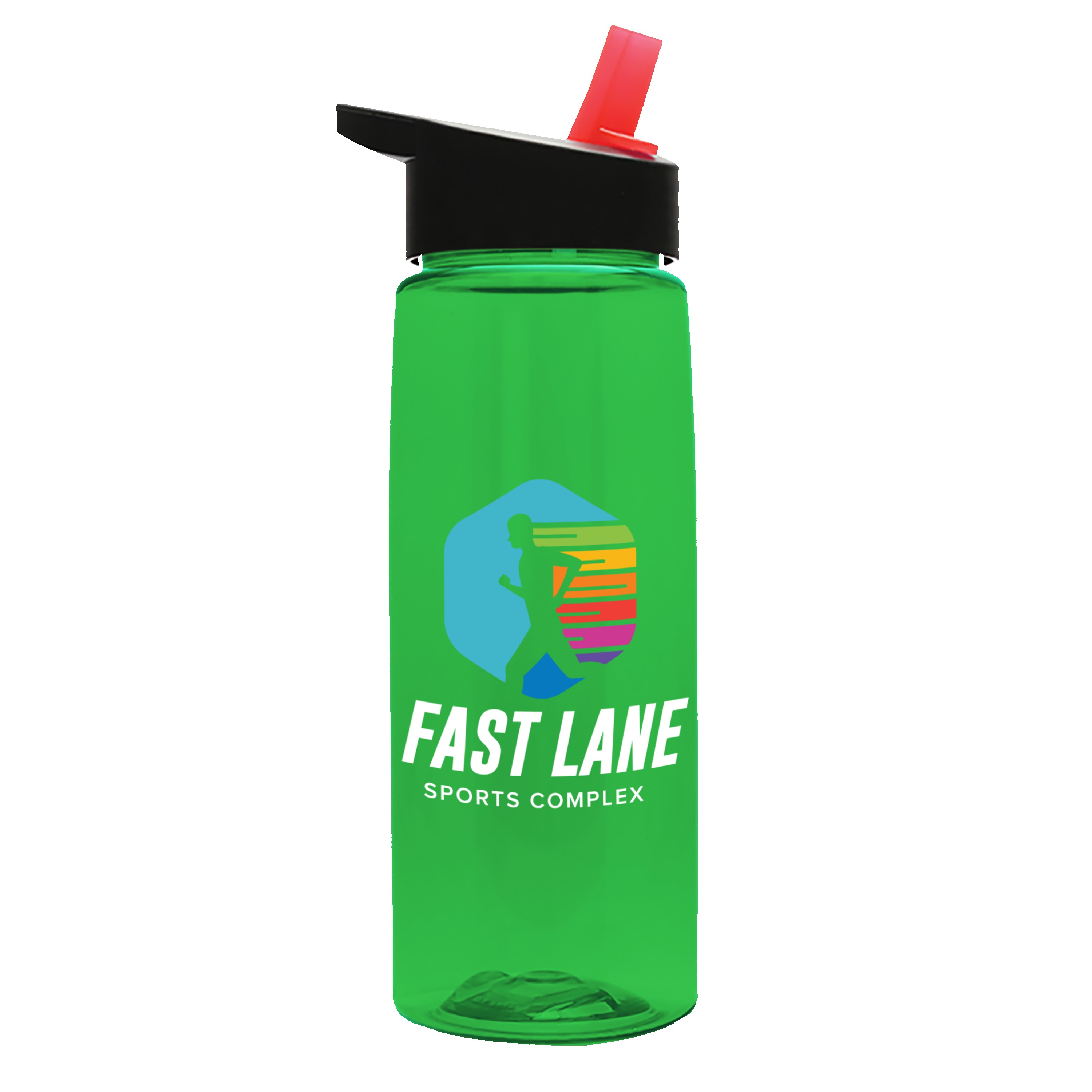 Garyline® Flair Tritan® Renew Bottle with Flip-Straw Lid - 26 oz. 2