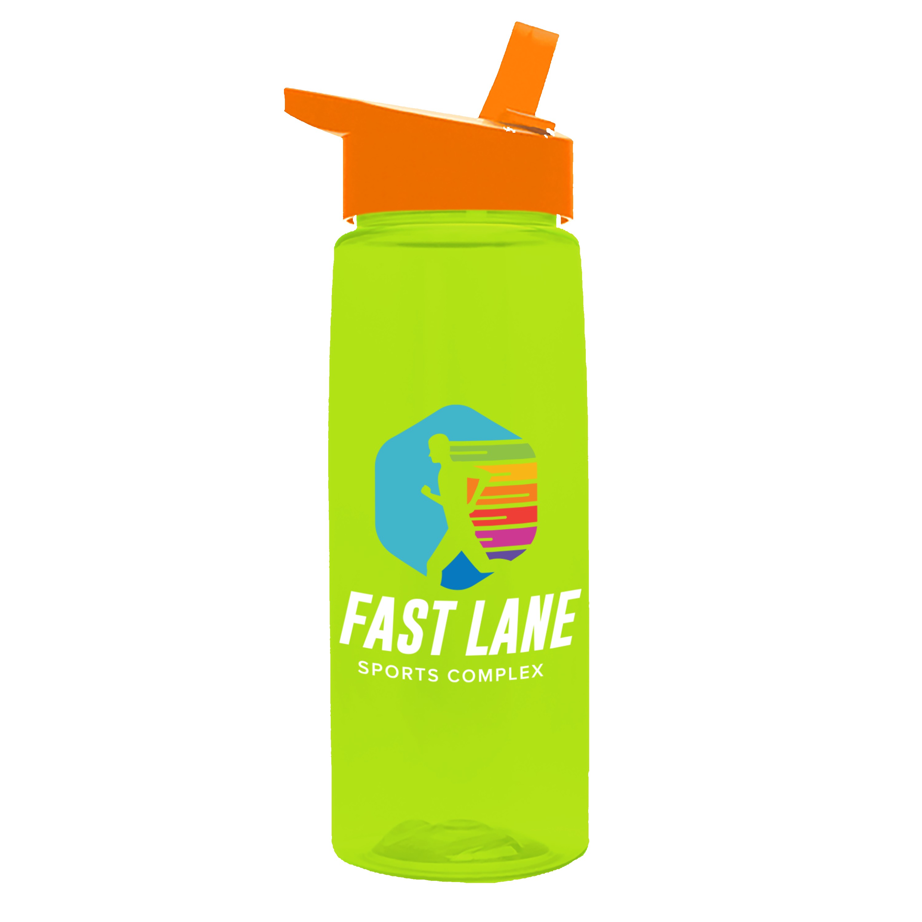 Garyline® Flair Tritan® Renew Bottle with Flip-Straw Lid - 26 oz. 2