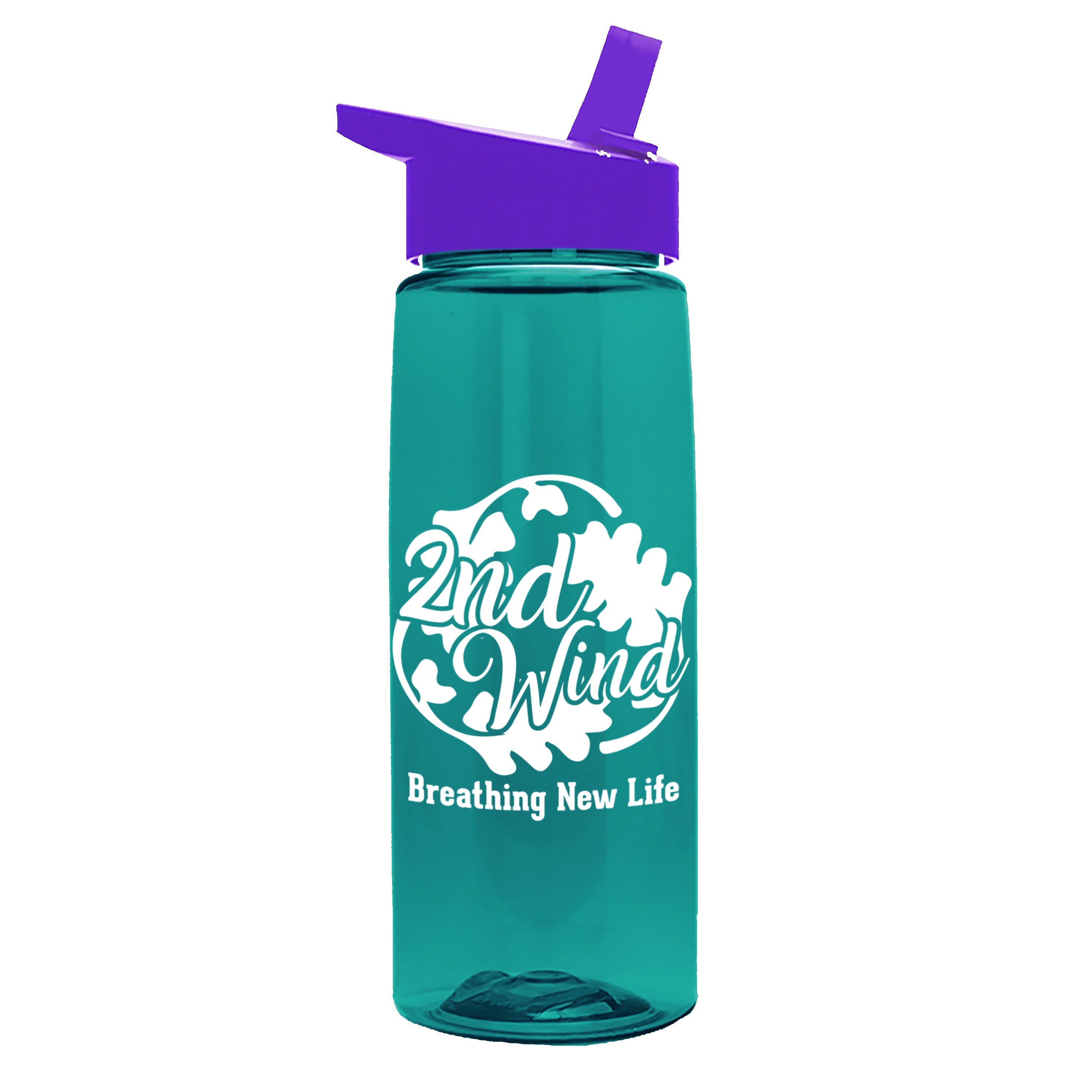 Garyline® Flair Tritan® Renew Bottle with Flip-Straw Lid - 26 oz. 2