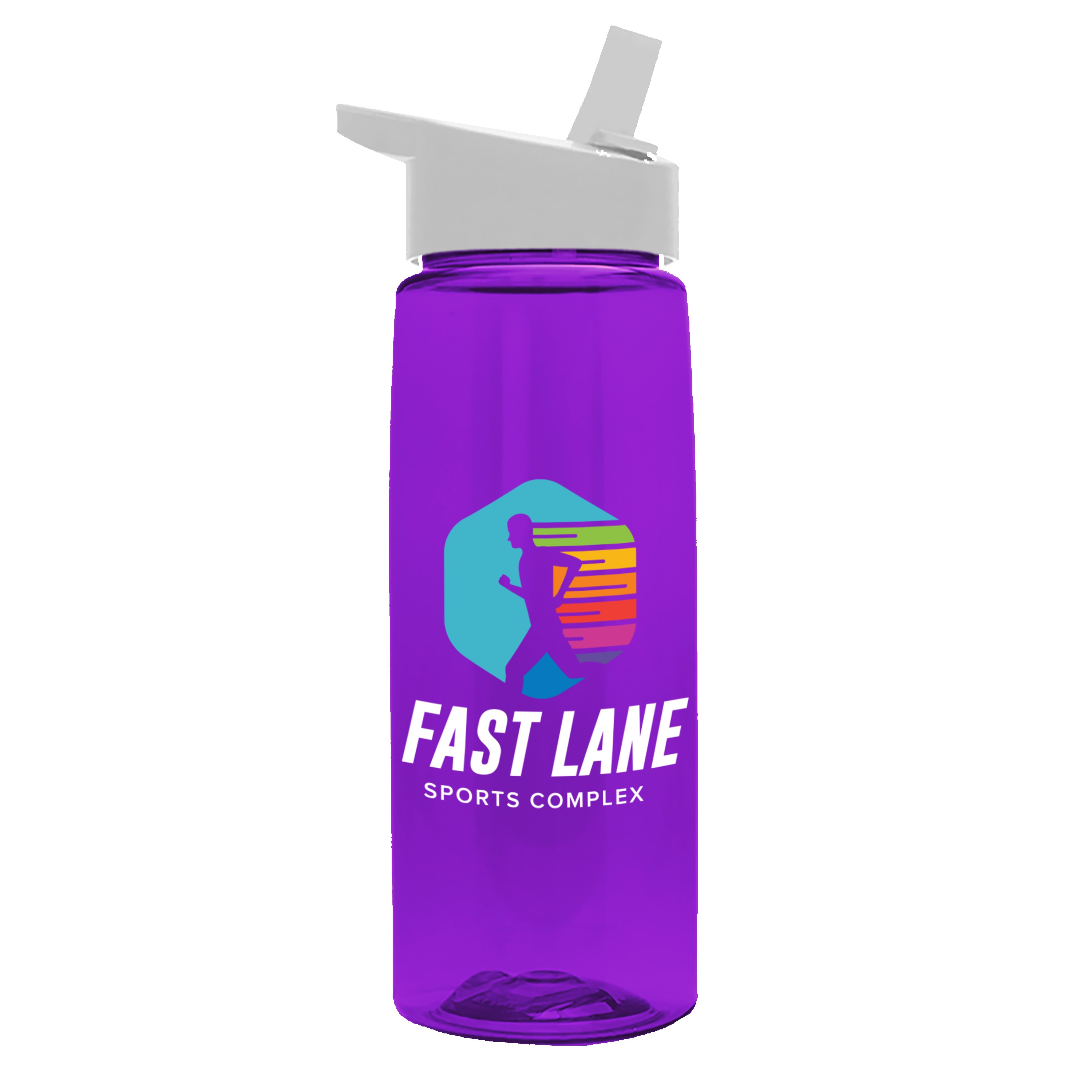 Garyline® Flair Tritan® Renew Bottle with Flip-Straw Lid - 26 oz. 2