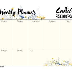 Triumph® Calendars Small Weekly Desk Pad - Floral 2 Triumph® Calendars Small Weekly Desk Pad - Floral 2