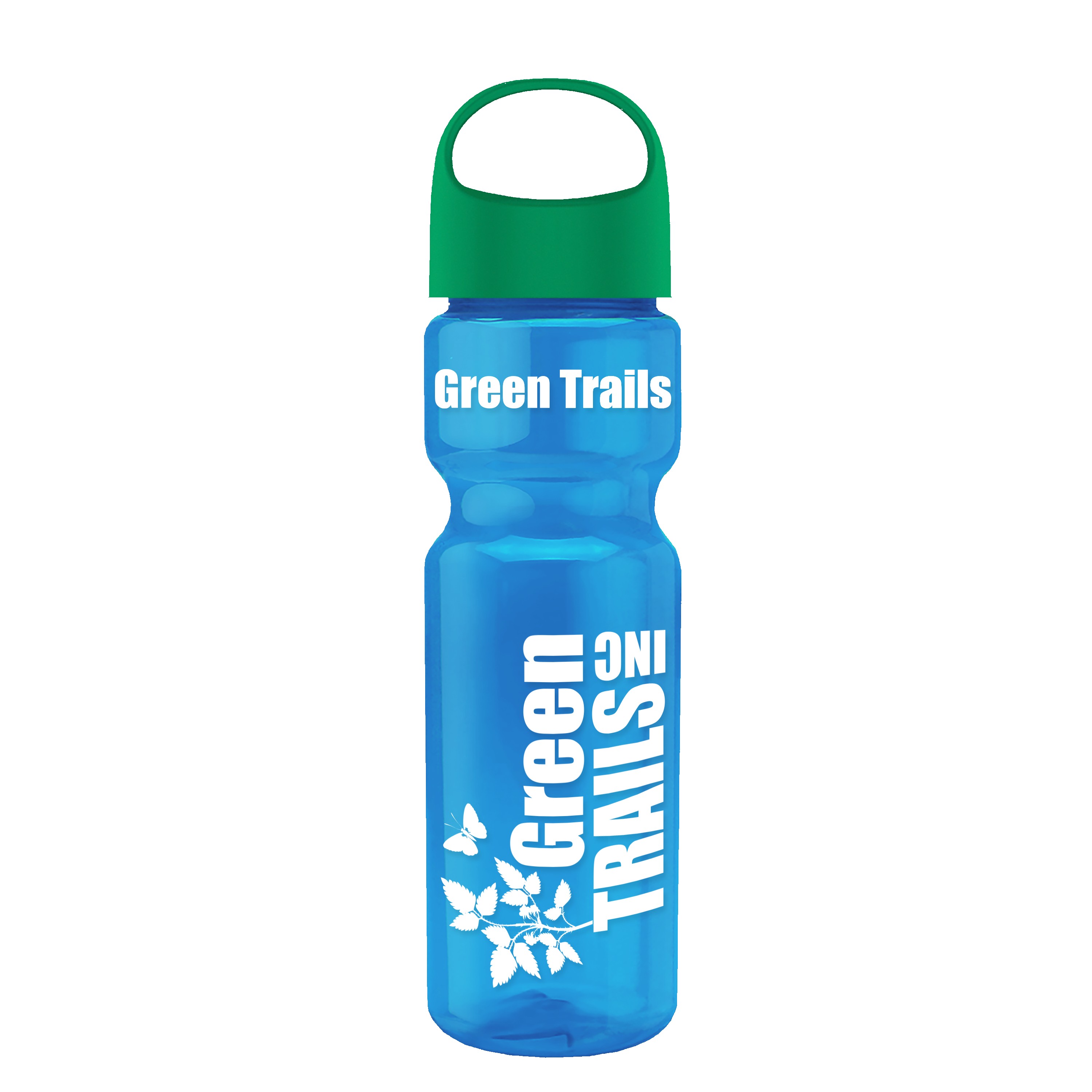 Garyline® Champ Recycled Bottle with Oval Crest Lid - 28 oz. 2