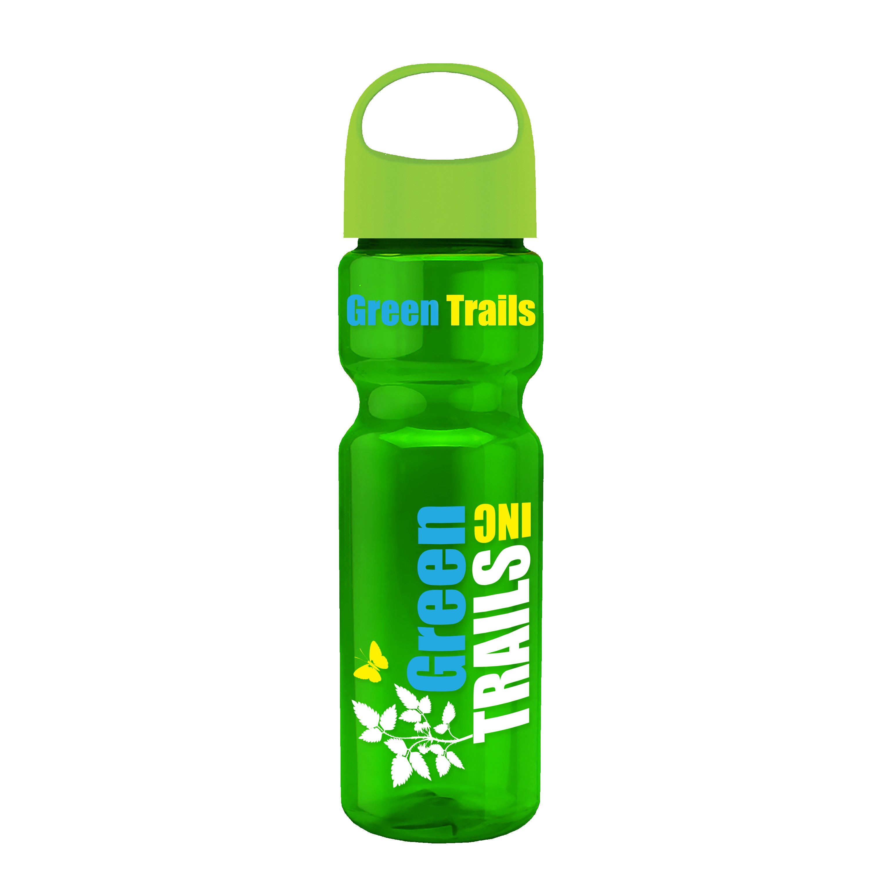Garyline® Champ Recycled Bottle with Oval Crest Lid - 28 oz. 2