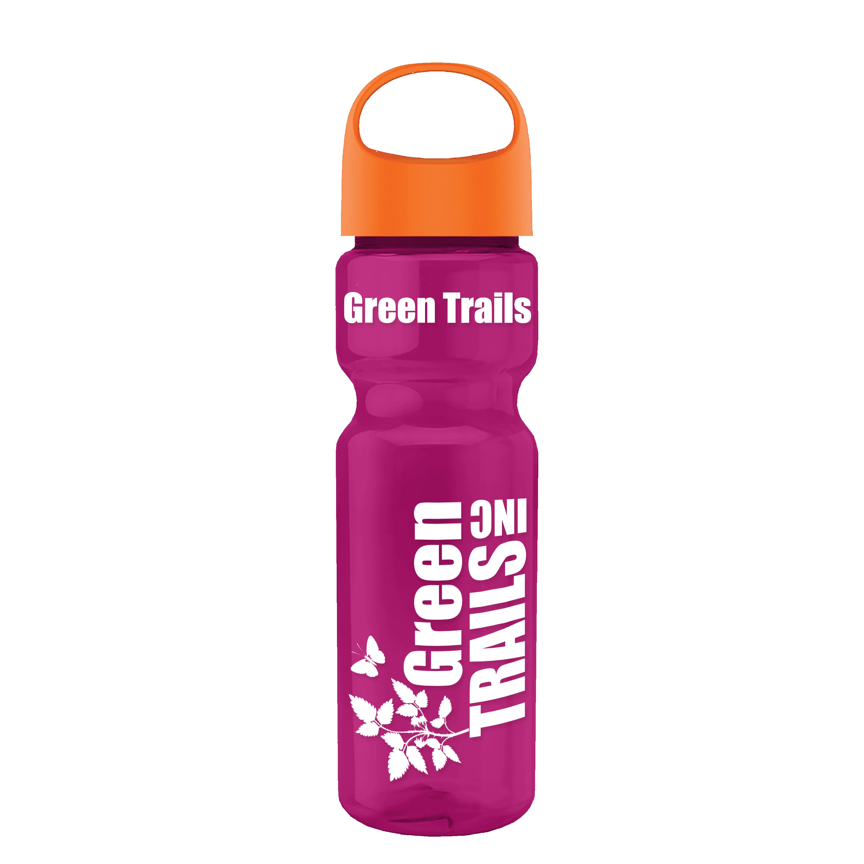 Garyline® Champ Recycled Bottle with Oval Crest Lid - 28 oz. 2