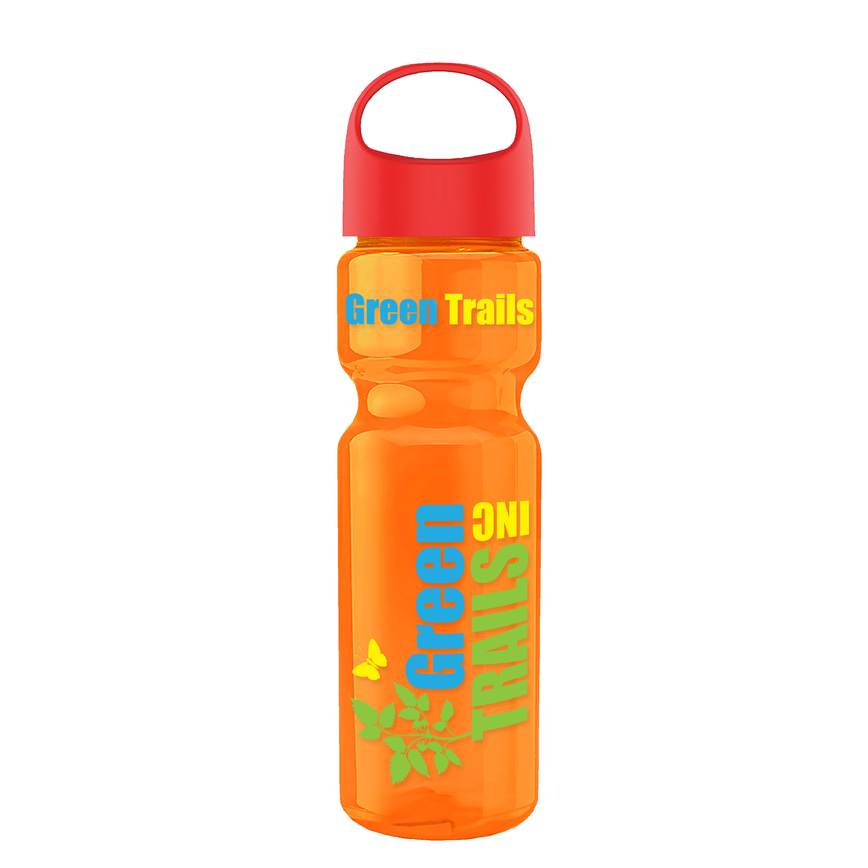 Garyline® Champ Recycled Bottle with Oval Crest Lid - 28 oz. 2