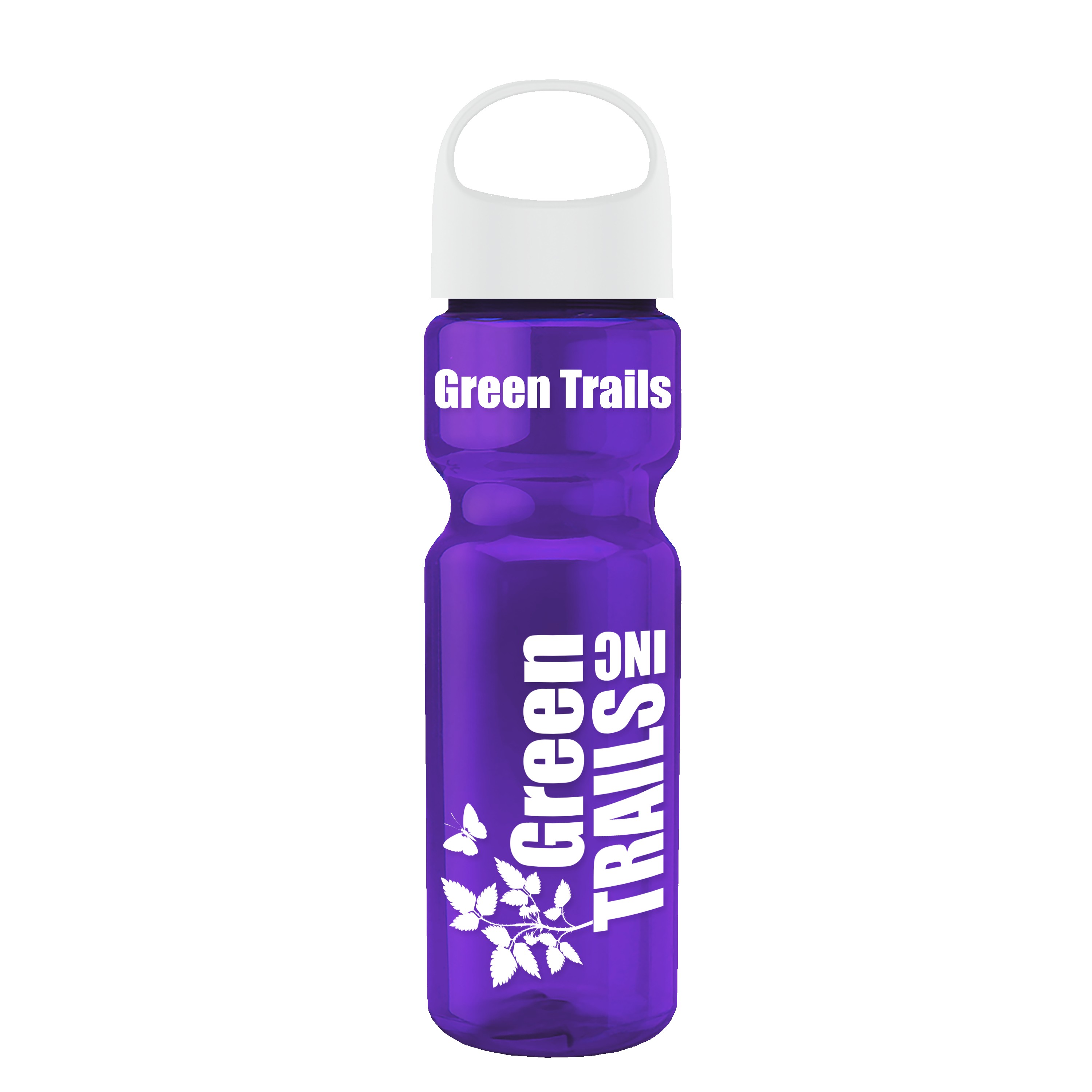 Garyline® Champ Recycled Bottle with Oval Crest Lid - 28 oz. 2