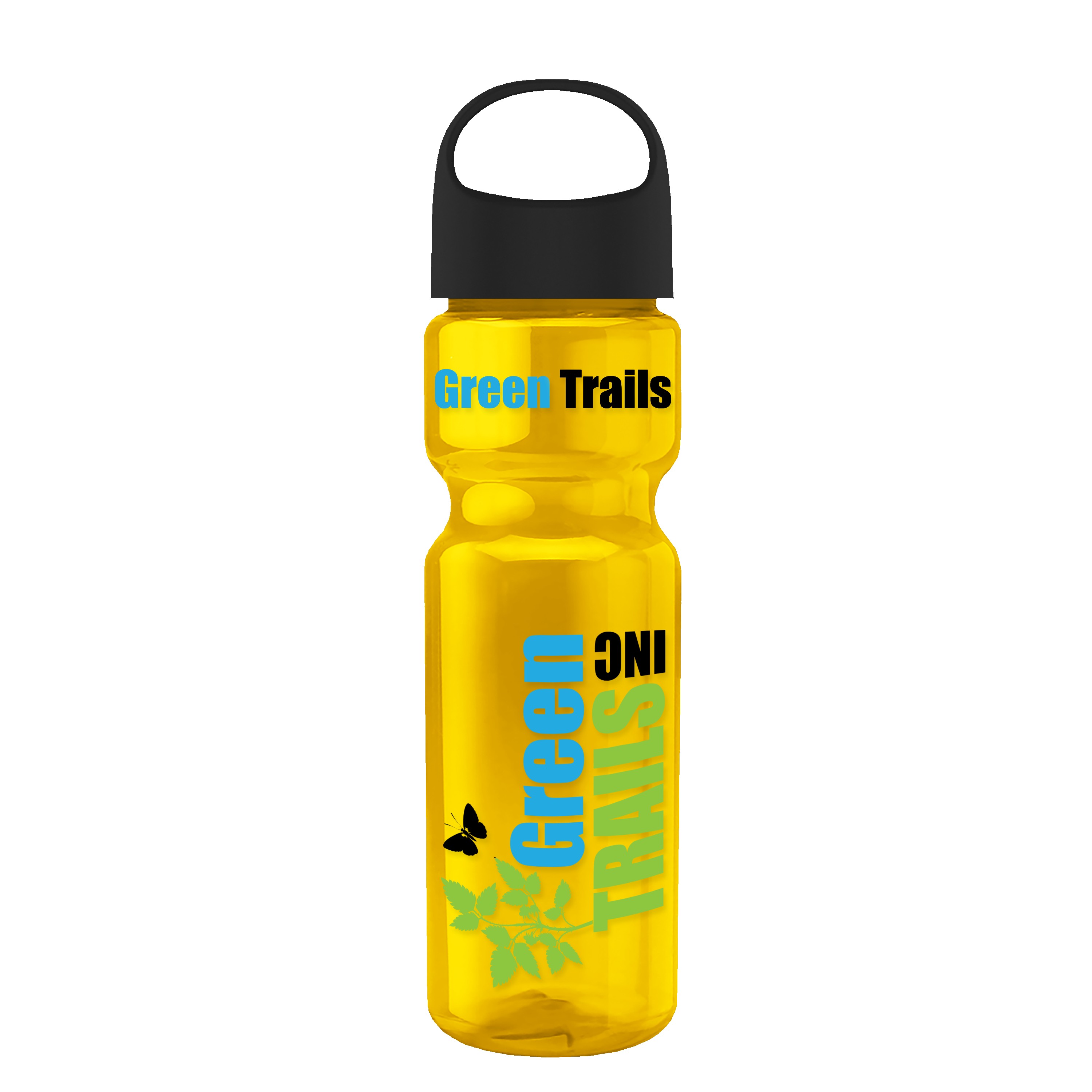 Garyline® Champ Recycled Bottle with Oval Crest Lid - 28 oz. 2