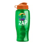 Garyline® Poly+ Bottle with Flip Lid - 27 oz. - TB27F_translucentgreen_bottle_orange_lid_full.png Garyline® Poly+ Bottle with Flip Lid - 27 oz. - TB27F_translucentgreen_bottle_orange_lid_full.png