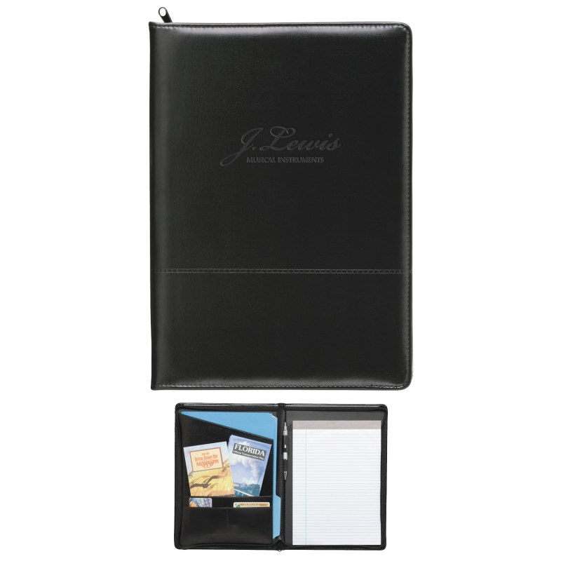 Good Value™ Script Zippered Padfolio 2 Good Value™ Script Zippered Padfolio 2