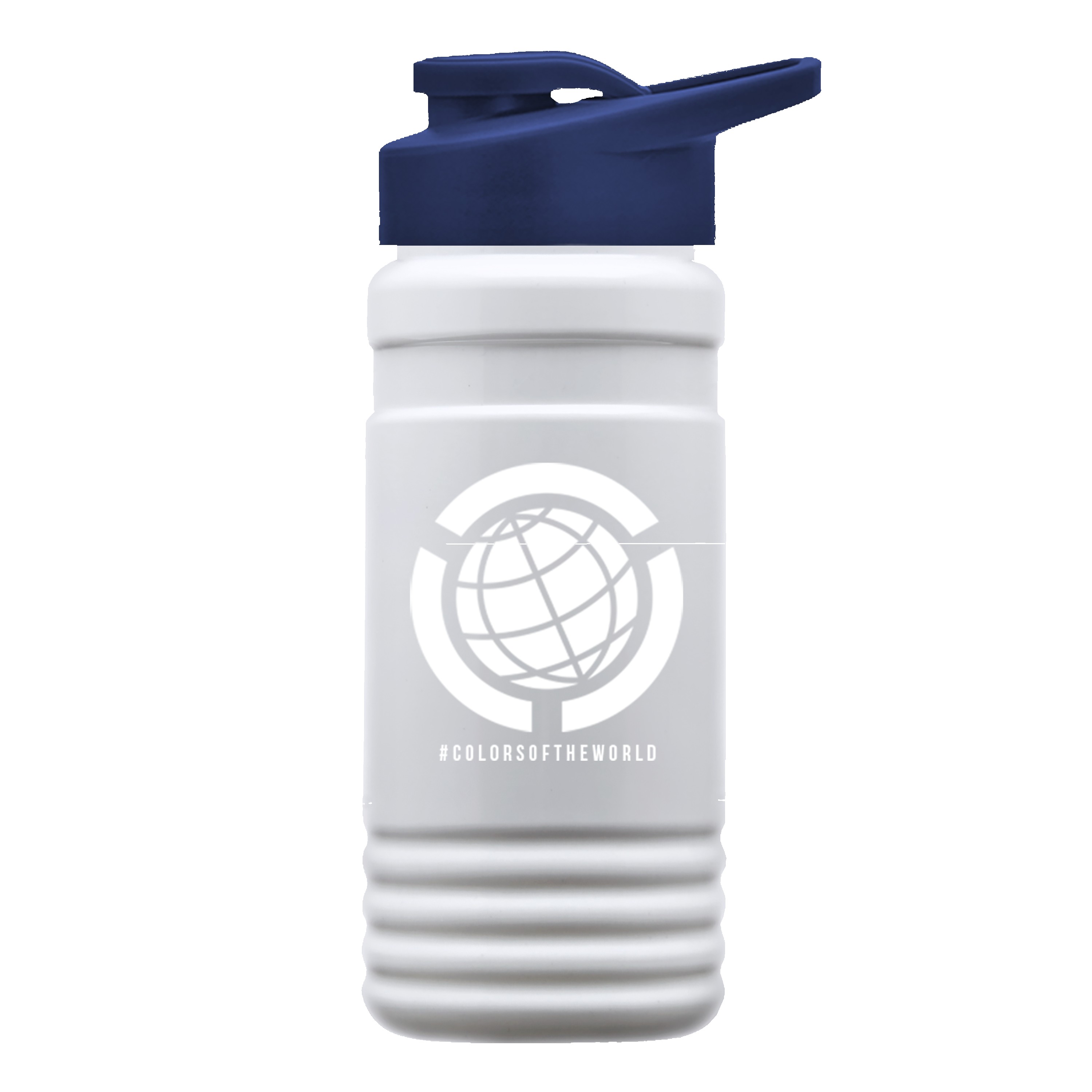 Garyline® RPET Bottle with Drink-Thru Lid - 20 oz. 2