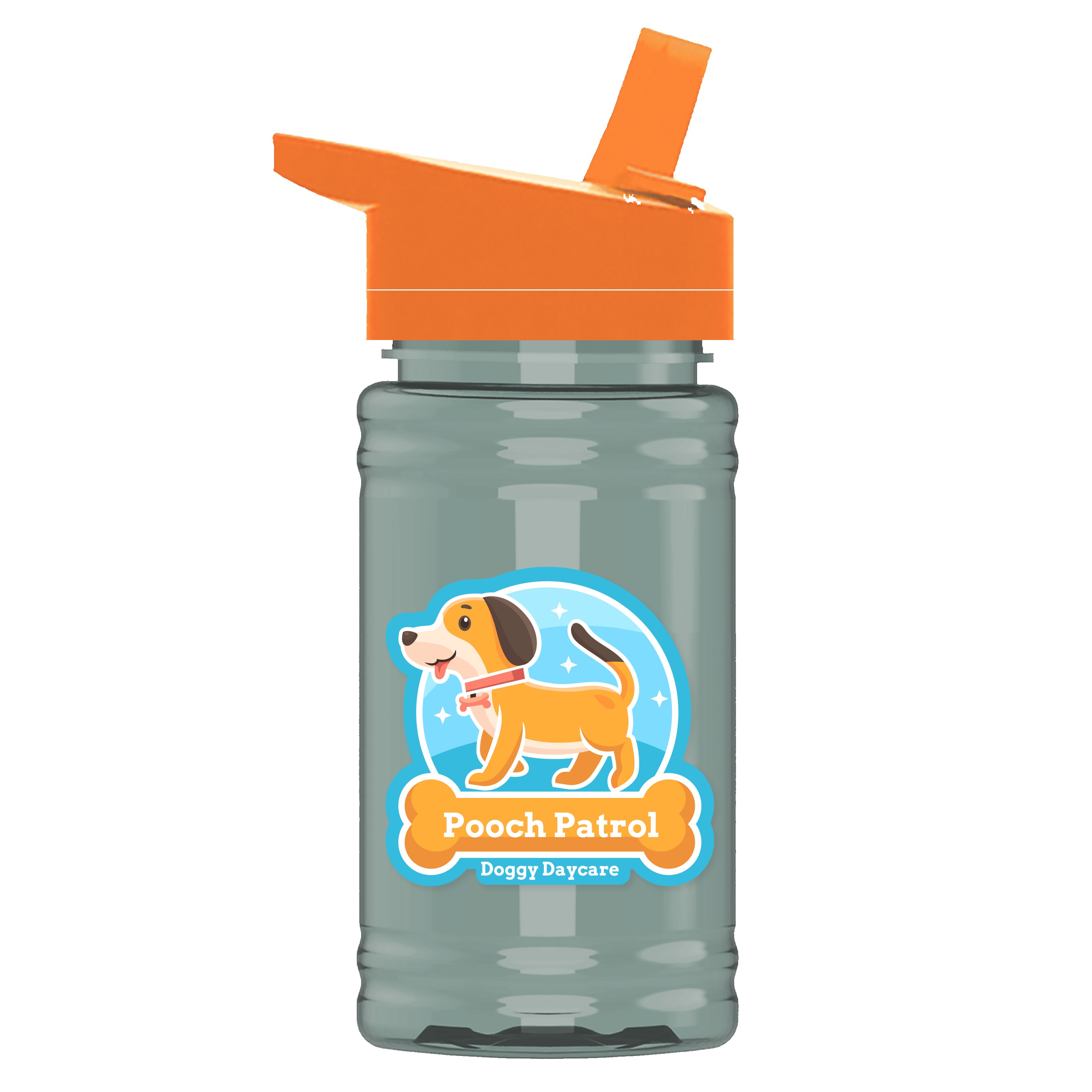 Garyline® Mini RPET Bottle with Flip-Straw Lid - 16 oz. 2