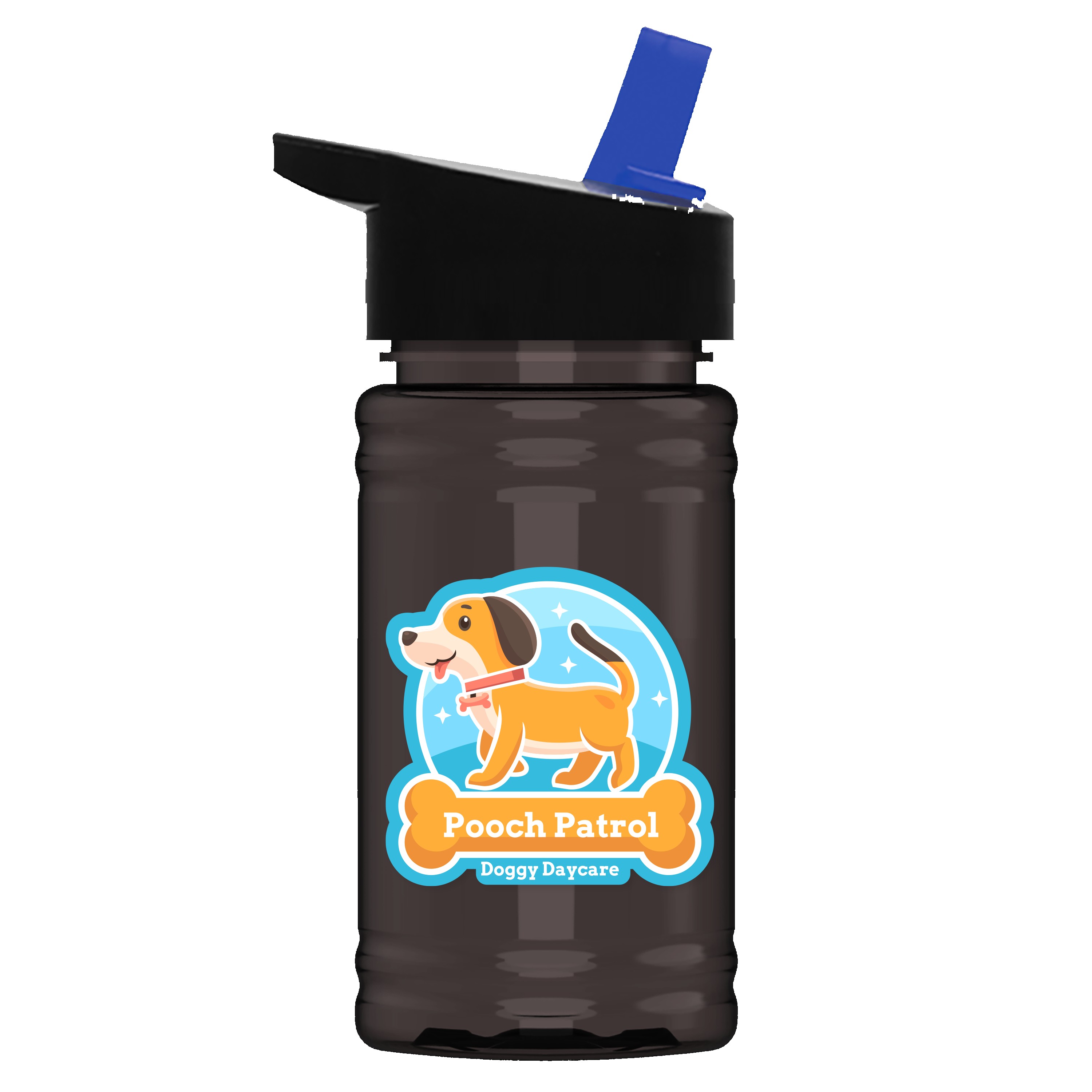 Garyline® Mini RPET Bottle with Flip-Straw Lid - 16 oz. 2