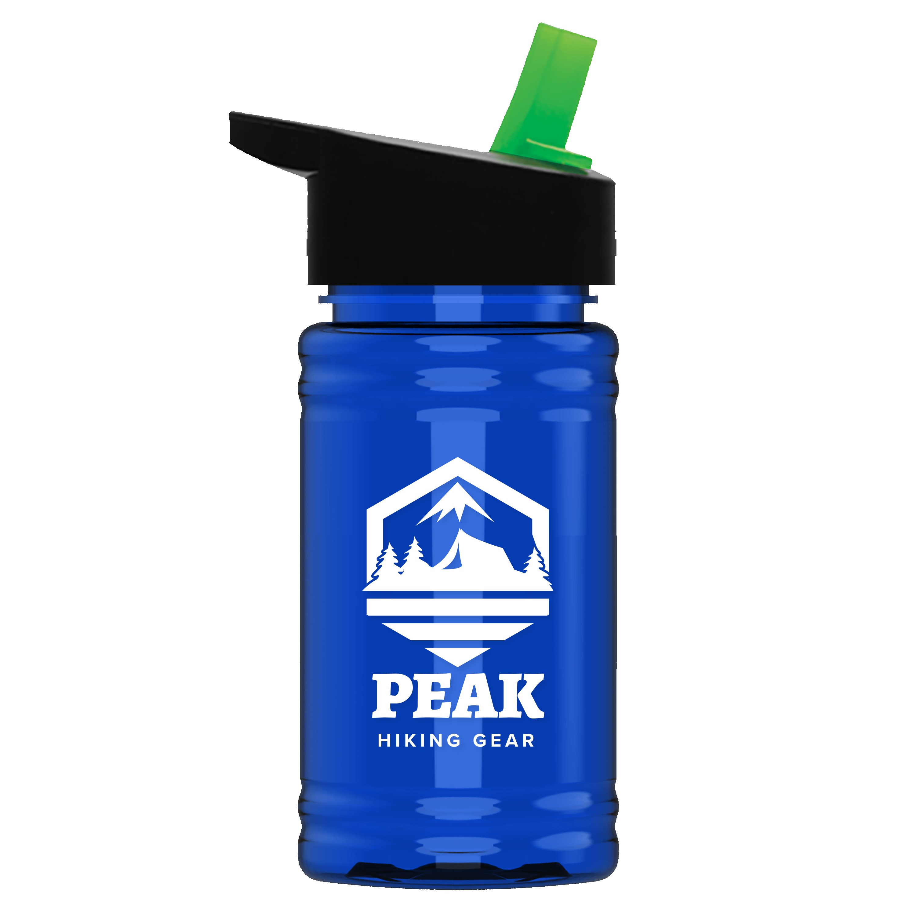 Garyline® Mini RPET Bottle with Flip-Straw Lid - 16 oz. 2