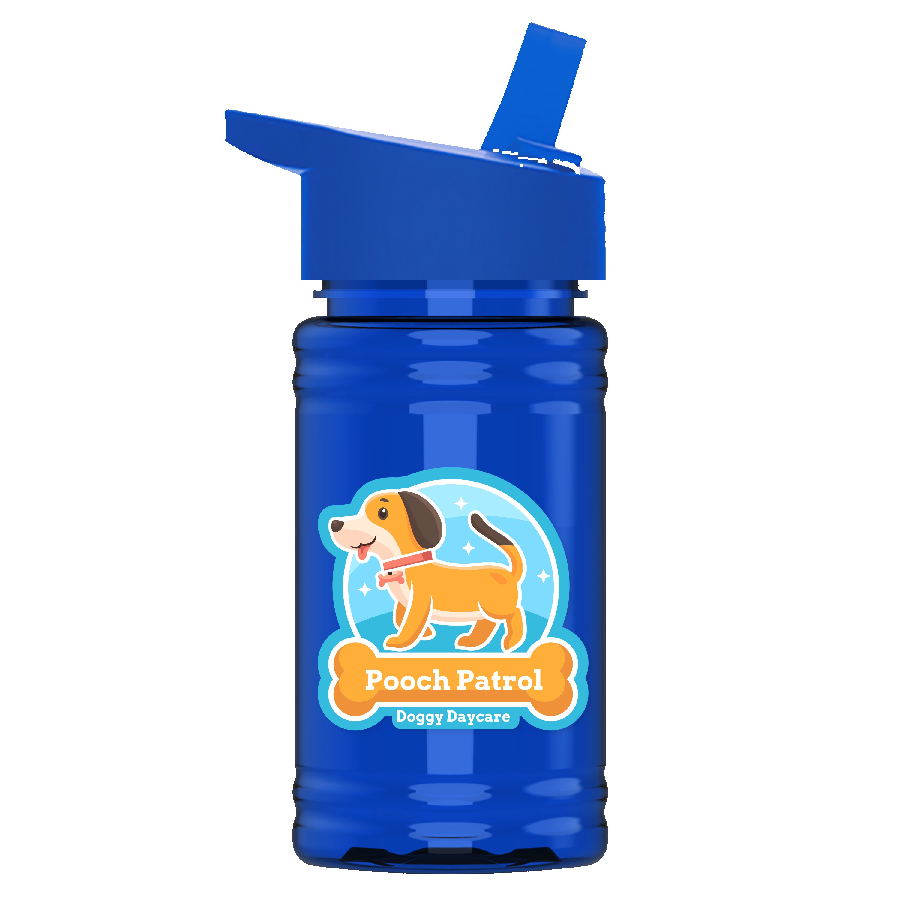 Garyline® Mini RPET Bottle with Flip-Straw Lid - 16 oz. 2