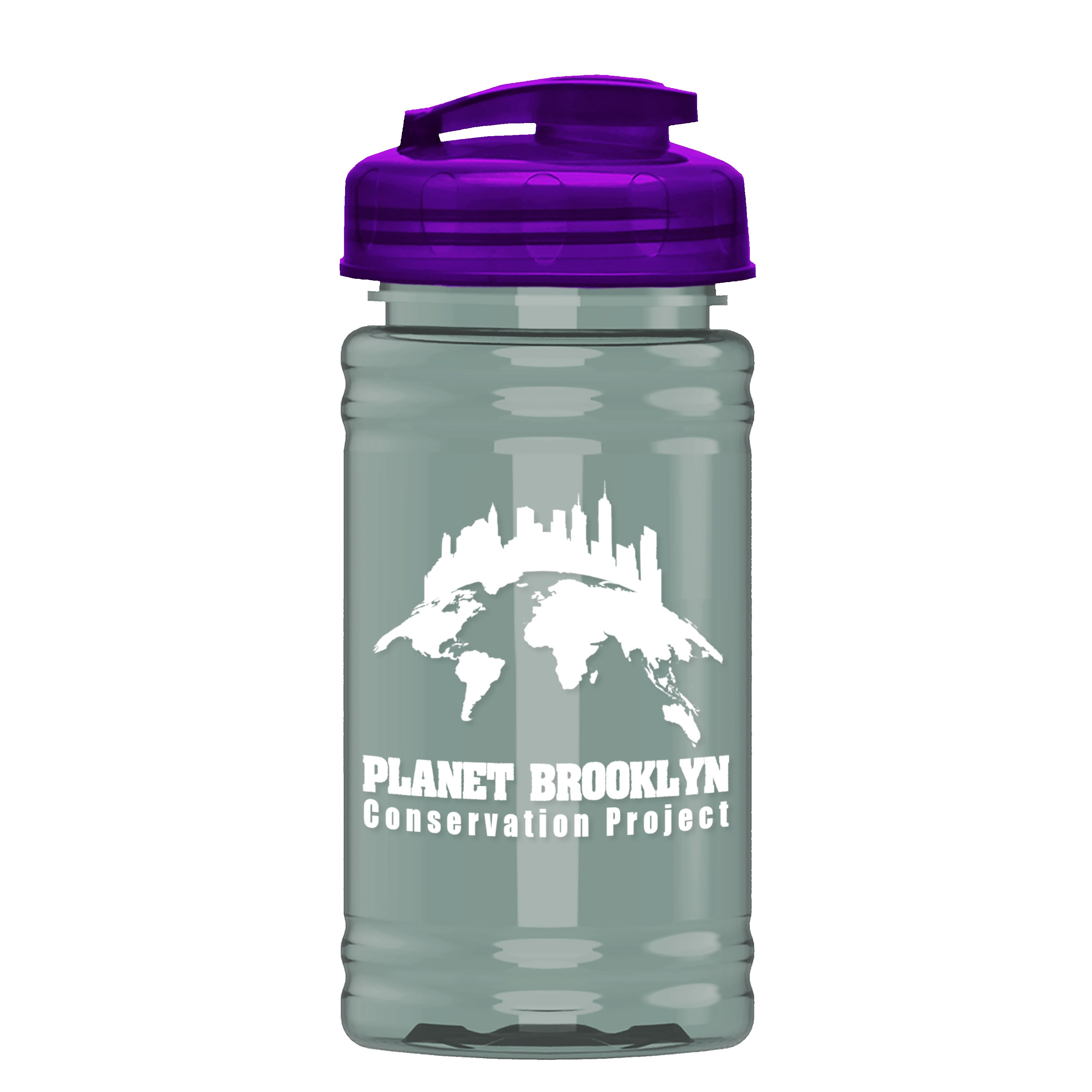 Garyline® Mini RPET Bottle with Flip-Top Lid - 16 oz. 2