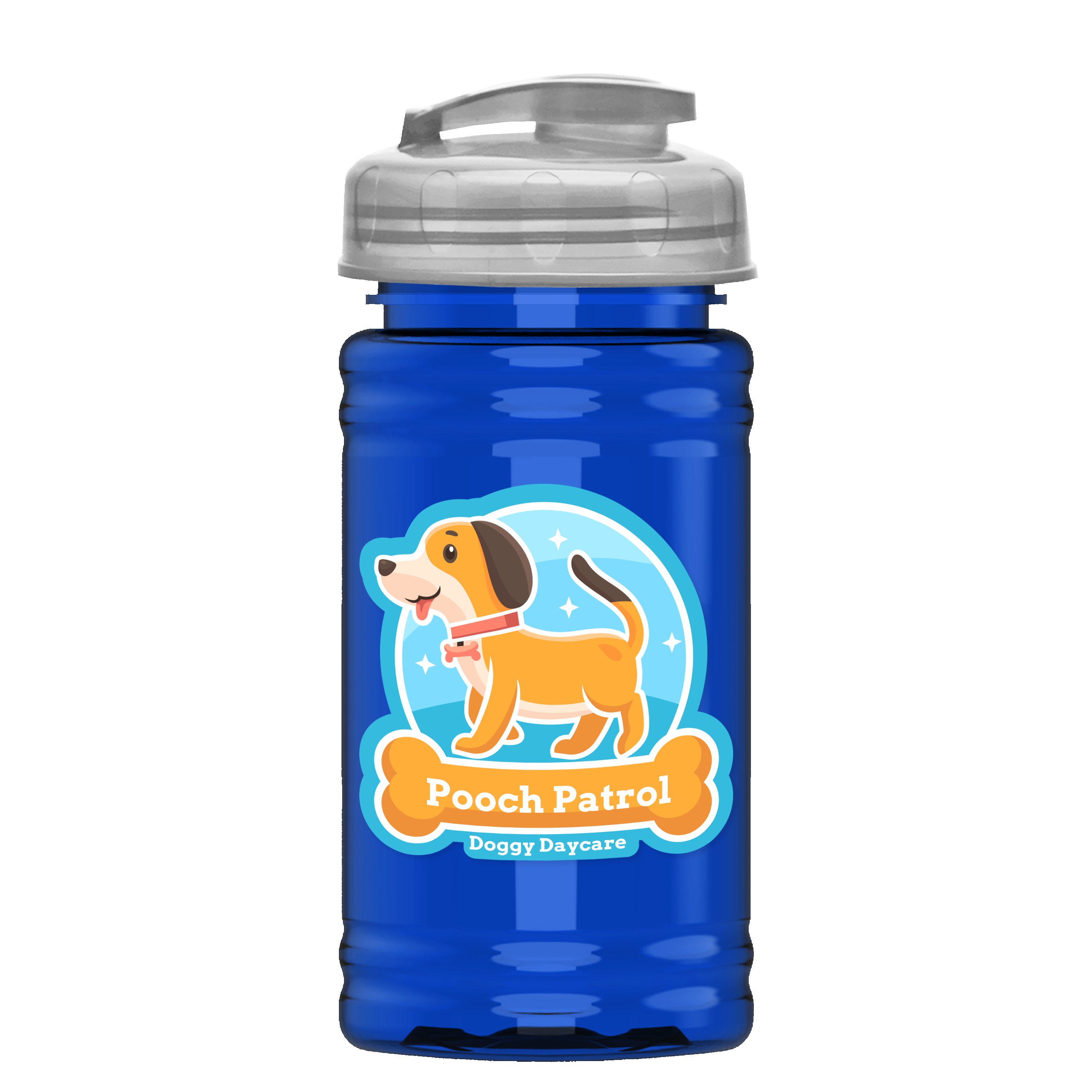 Garyline® Mini RPET Bottle with Flip-Top Lid - 16 oz. 2