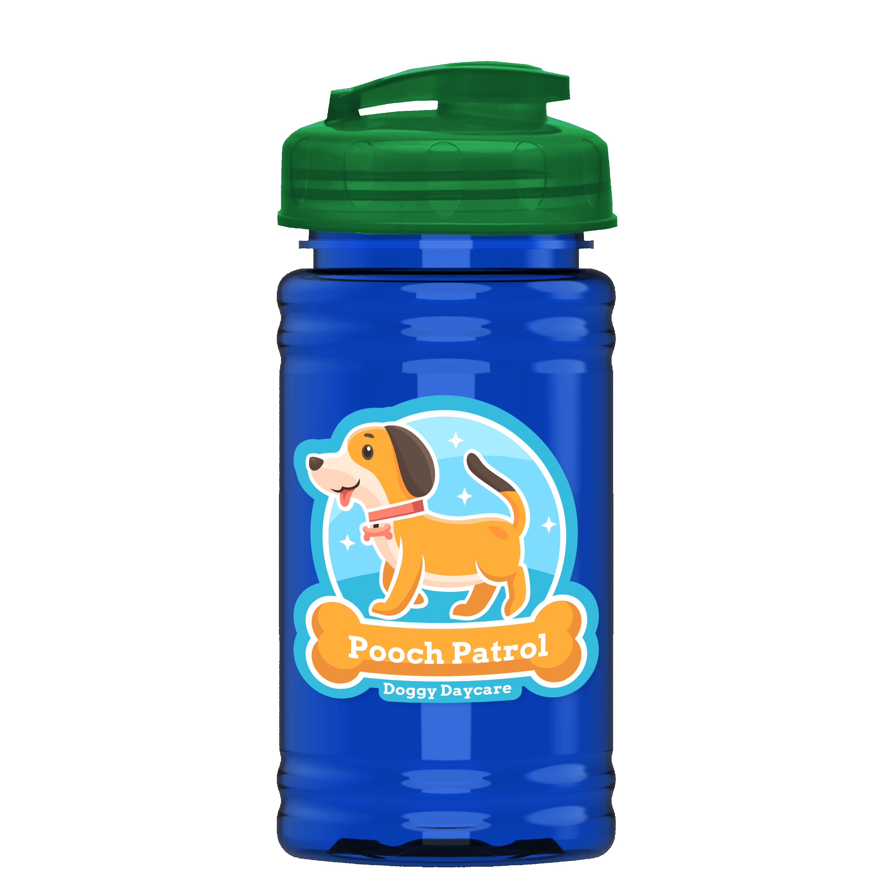Garyline® Mini RPET Bottle with Flip-Top Lid - 16 oz. 2