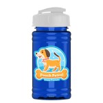 Garyline® Mini RPET Bottle with Flip-Top Lid - 16 oz. - RP16U_translucentblue_bottle_white_lid_full.png Garyline® Mini RPET Bottle with Flip-Top Lid - 16 oz. - RP16U_translucentblue_bottle_white_lid_full.png